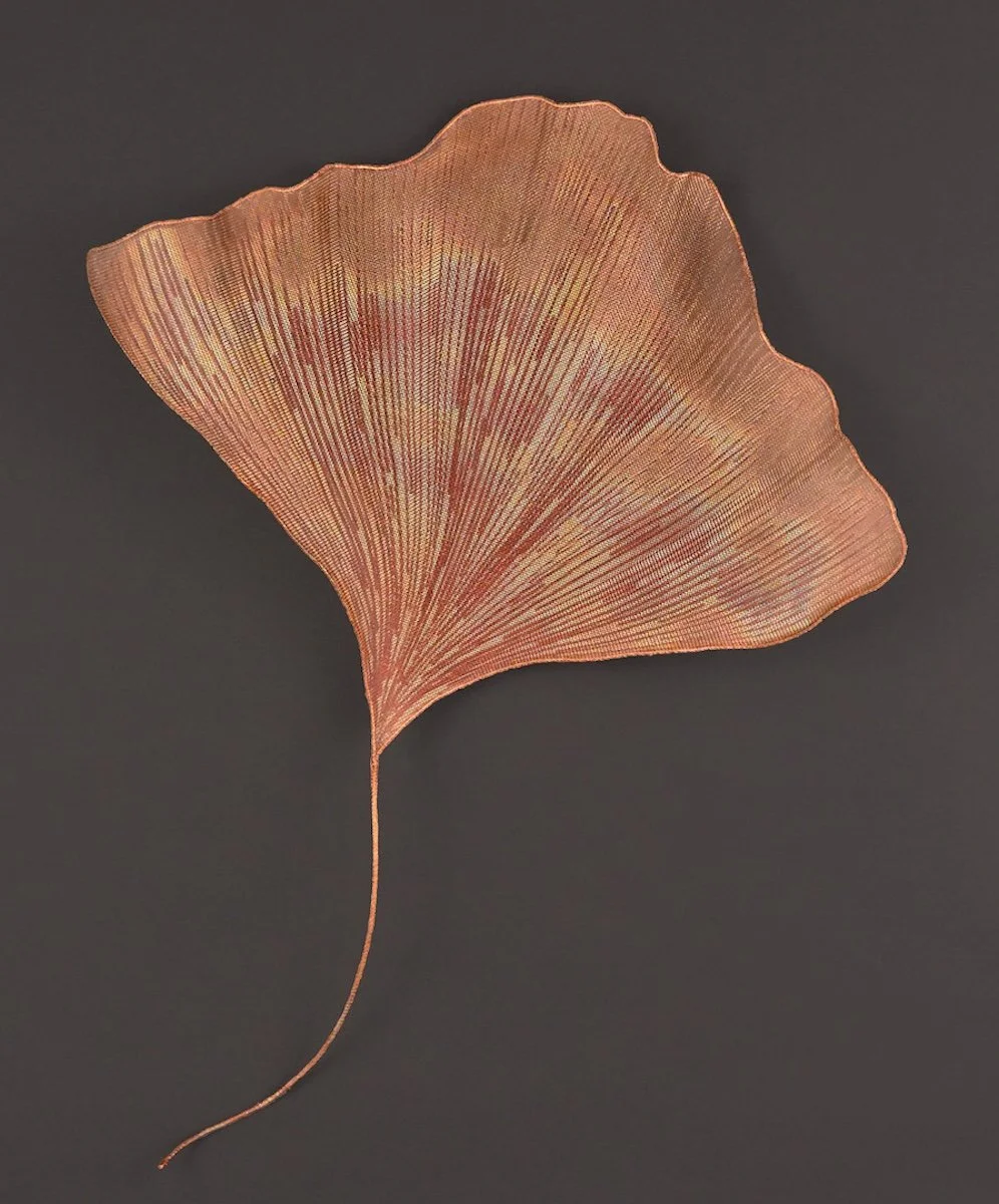 Gingko Leaf #2, Copper mesh, wire
20 x 22 x 2.5 in., $950