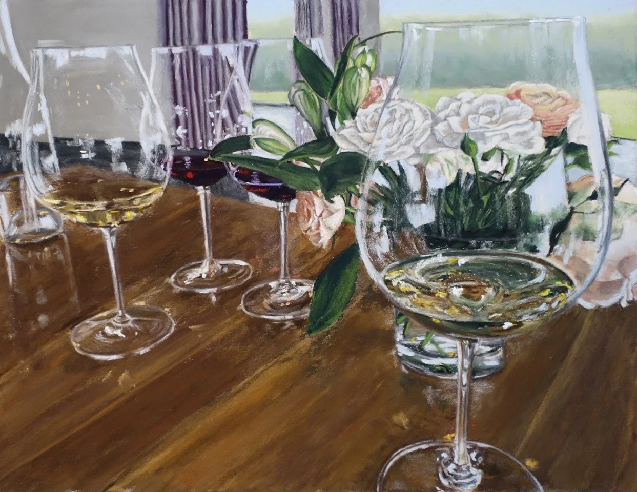 Tasting, 23x27 pastel, $1200