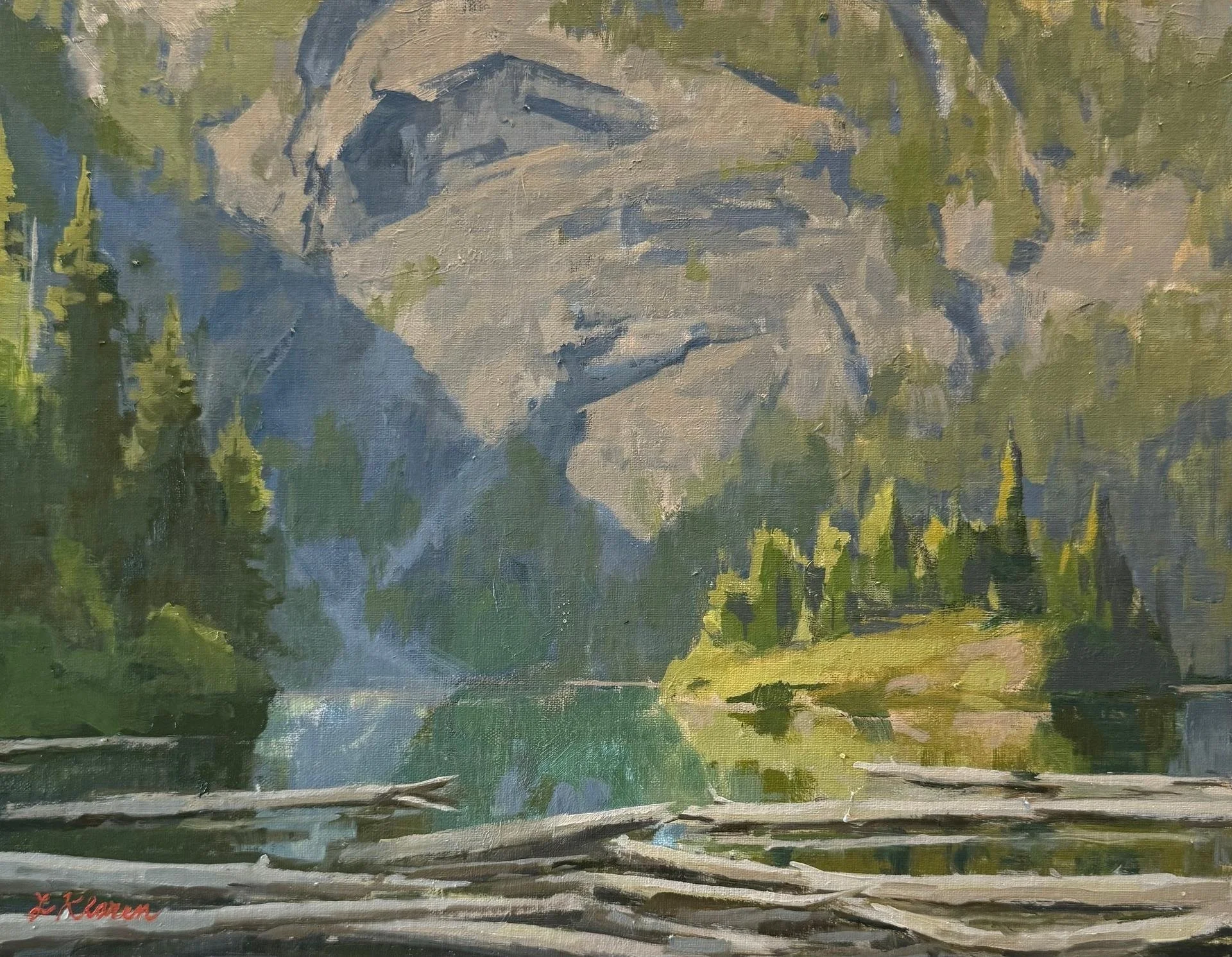 Laura Klaren - Lake Angeles Morning; 11x14 oil, $600