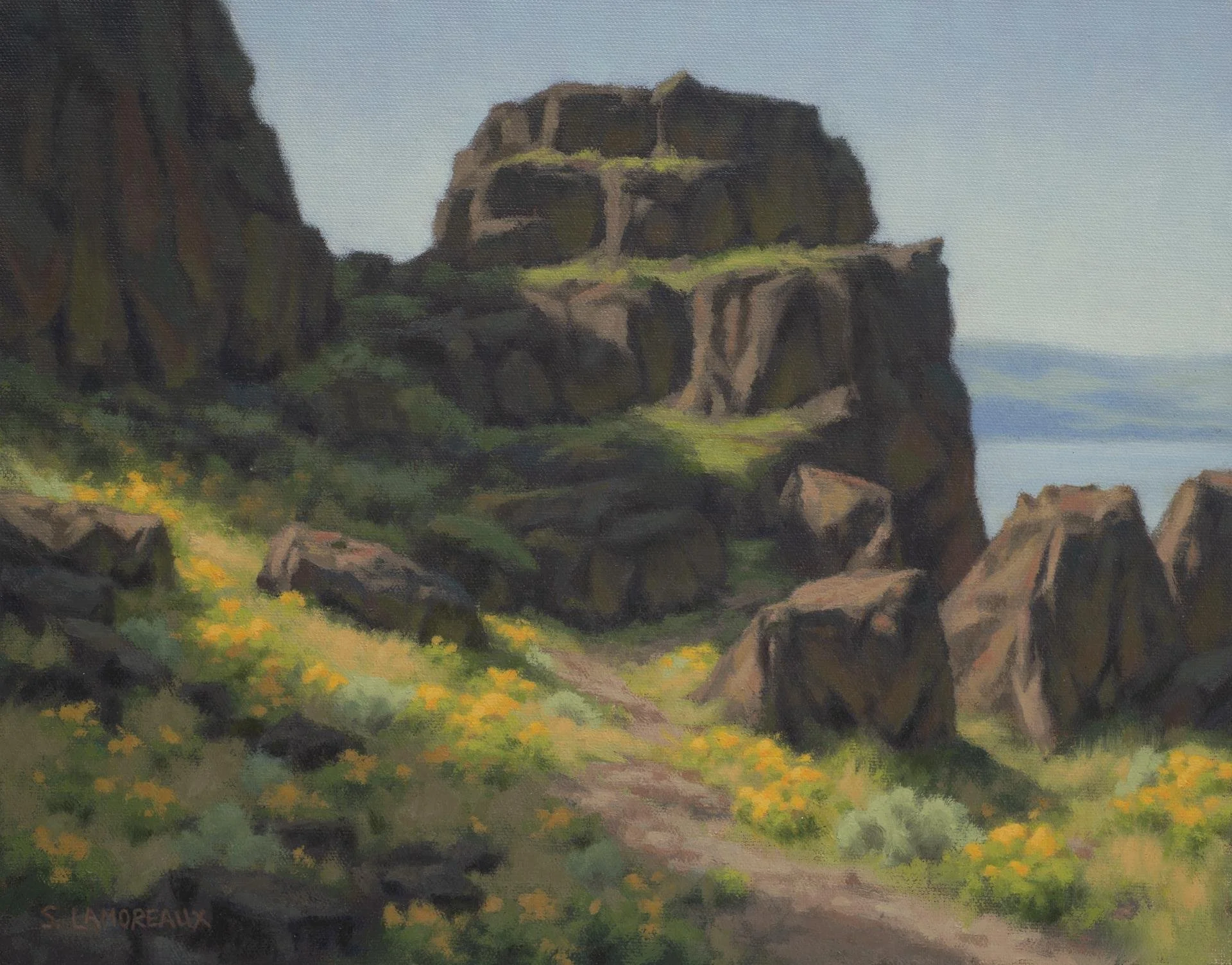 Sean Lamoreaux - Up on Horsethief Butte; 11x14 oil, $720