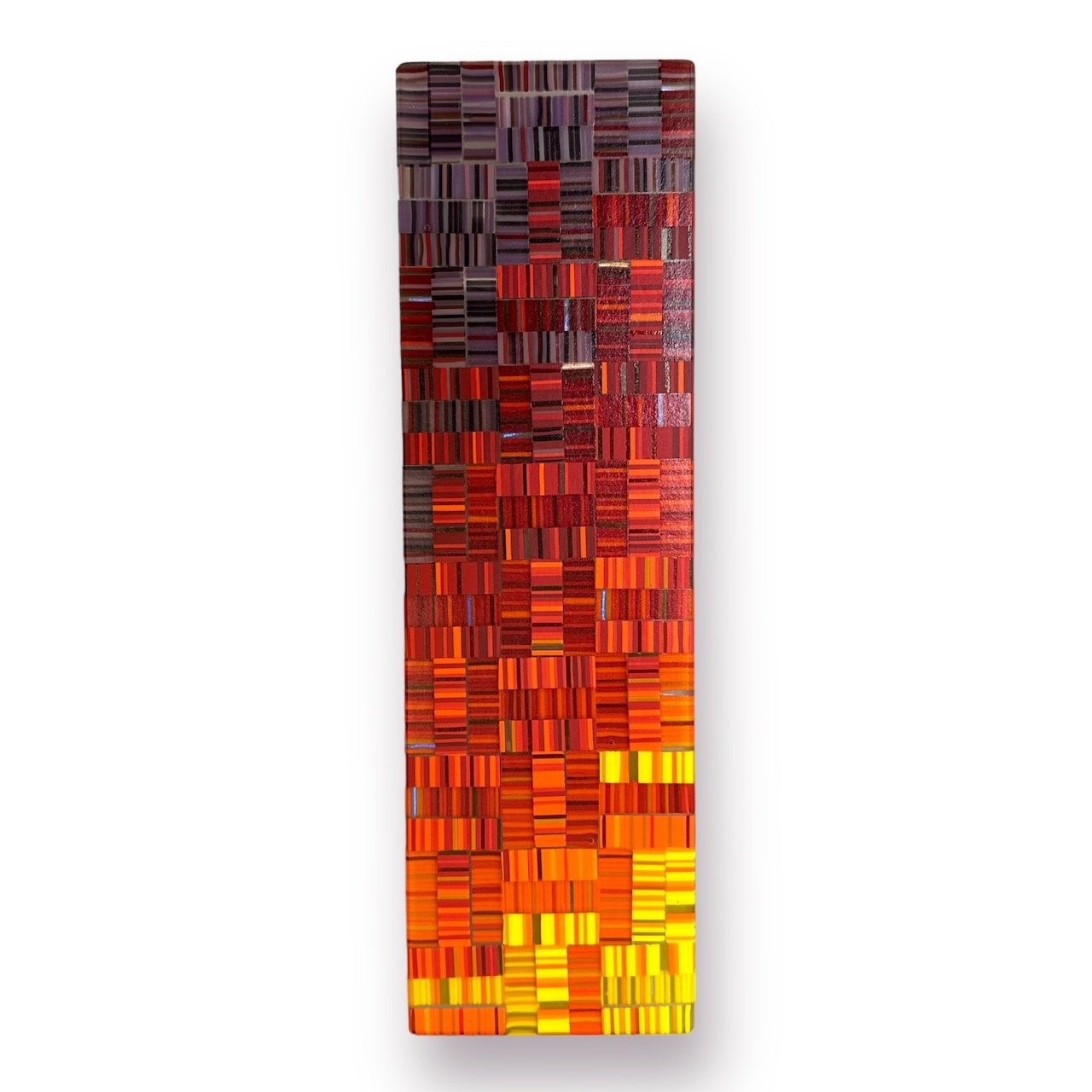 On Fire 9, 11.25x3.38 Fused Glass, $140
