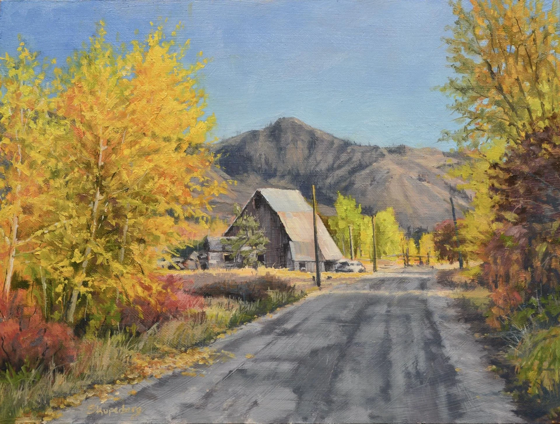 Memory Lane, 9 x 12 oil, $450 by Sally Kuperberg SOLD