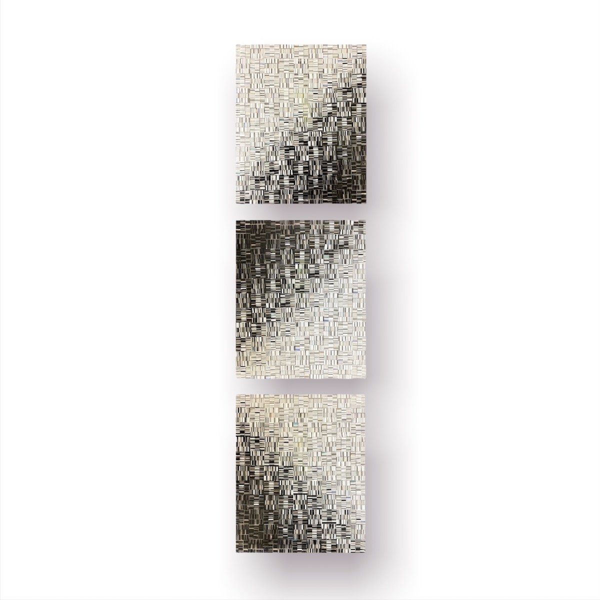 Shadows, 39" x 10.134" fused glass. $1400.