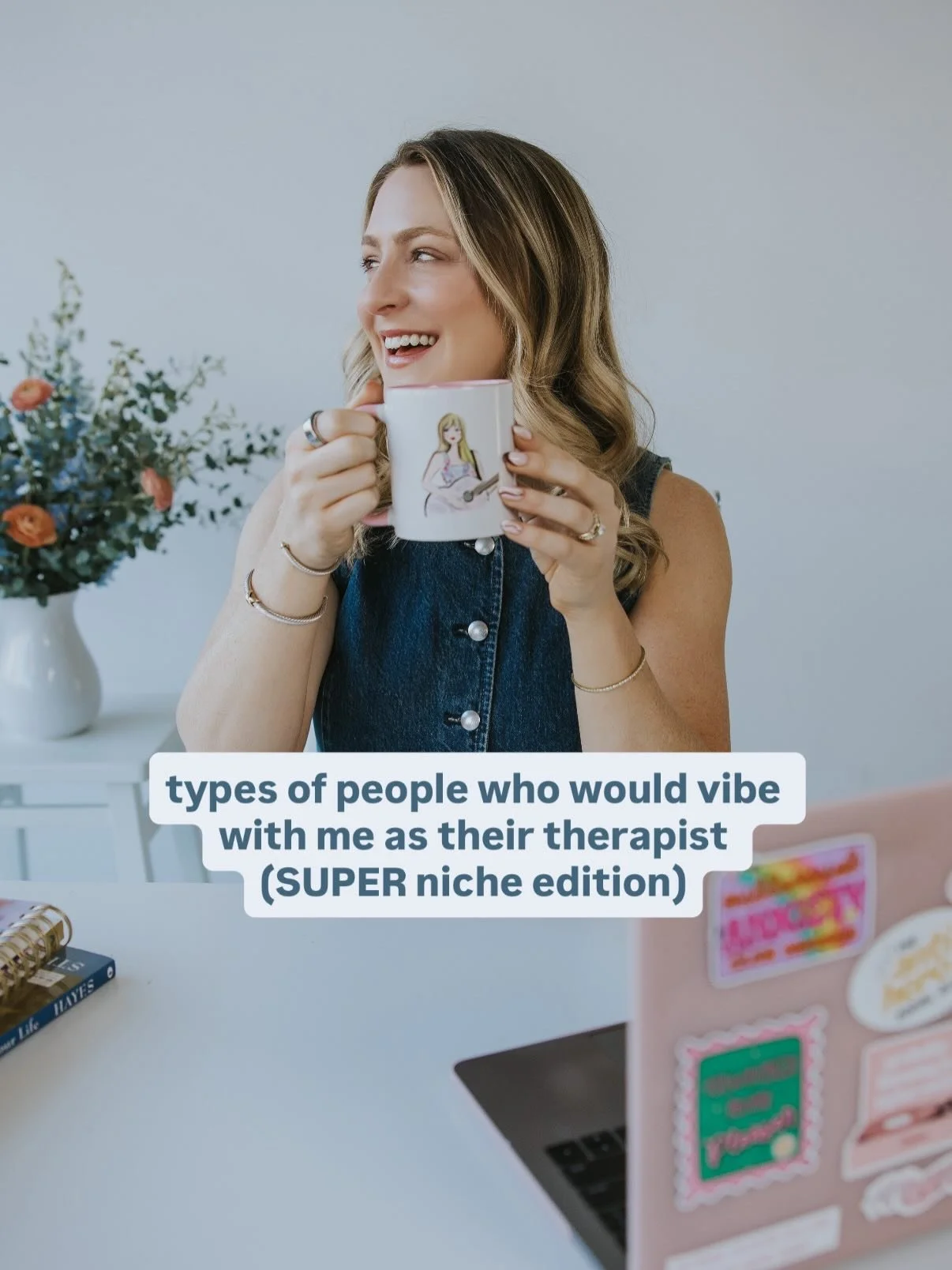 If you&rsquo;ve made it through three slides nodding your head, hi&hellip;you&rsquo;re exactly who I&rsquo;m here for 🙂

Drop a 🙋&zwj;♀️ in the comments if this was uncomfortably specific 

A special shoutout to @therapybyadrienne for this cute ide