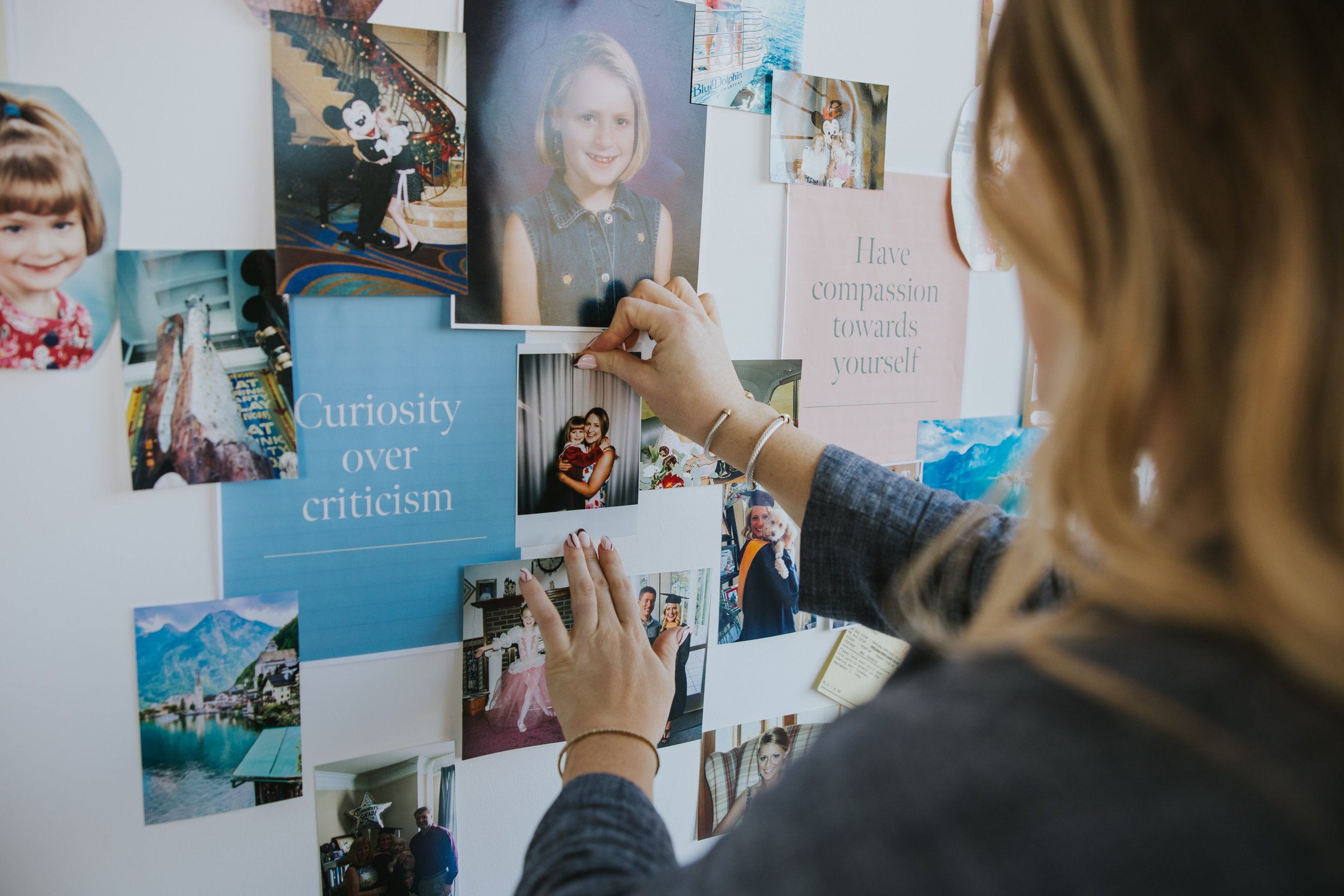 kylies hands moodboarding