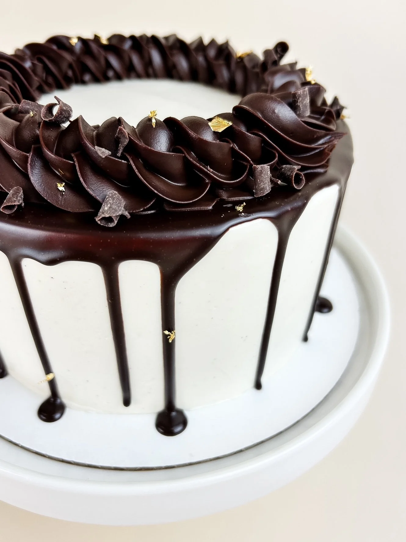 Elevated Chocolate and Vanilla Cake Close Up 2.JPG