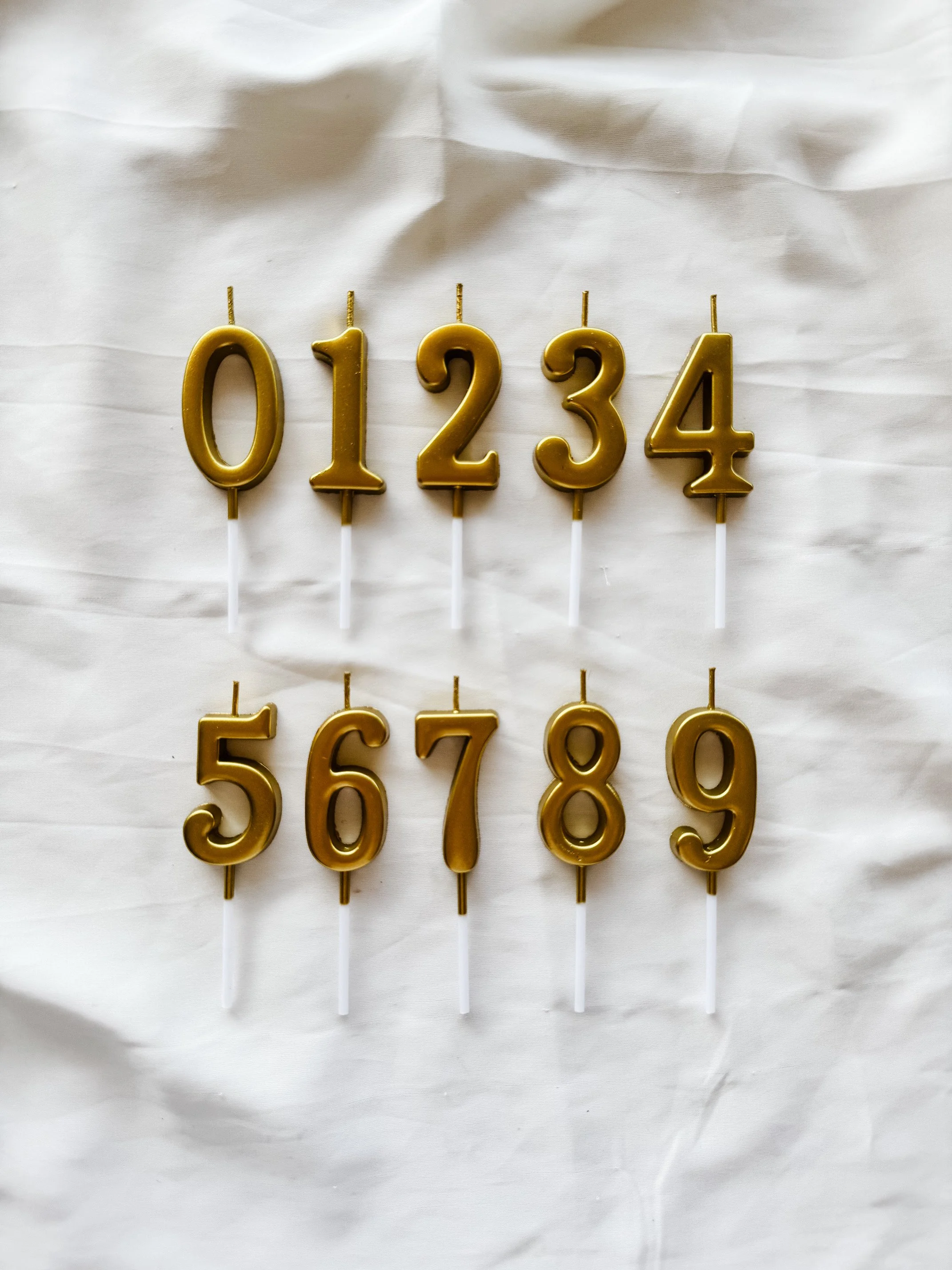 Gold Number Candles.JPG