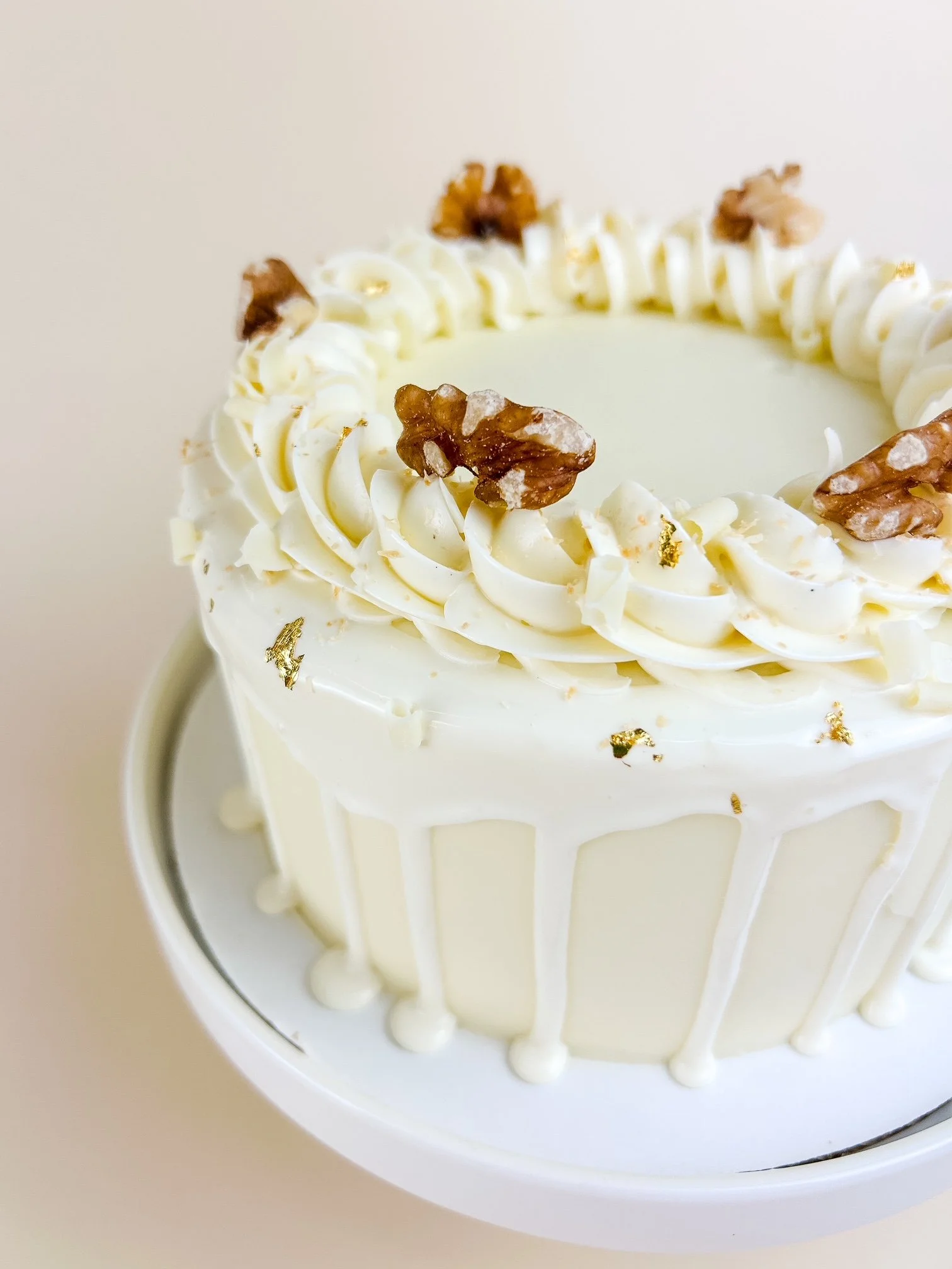 Elevated Carrot Cake Close Up
