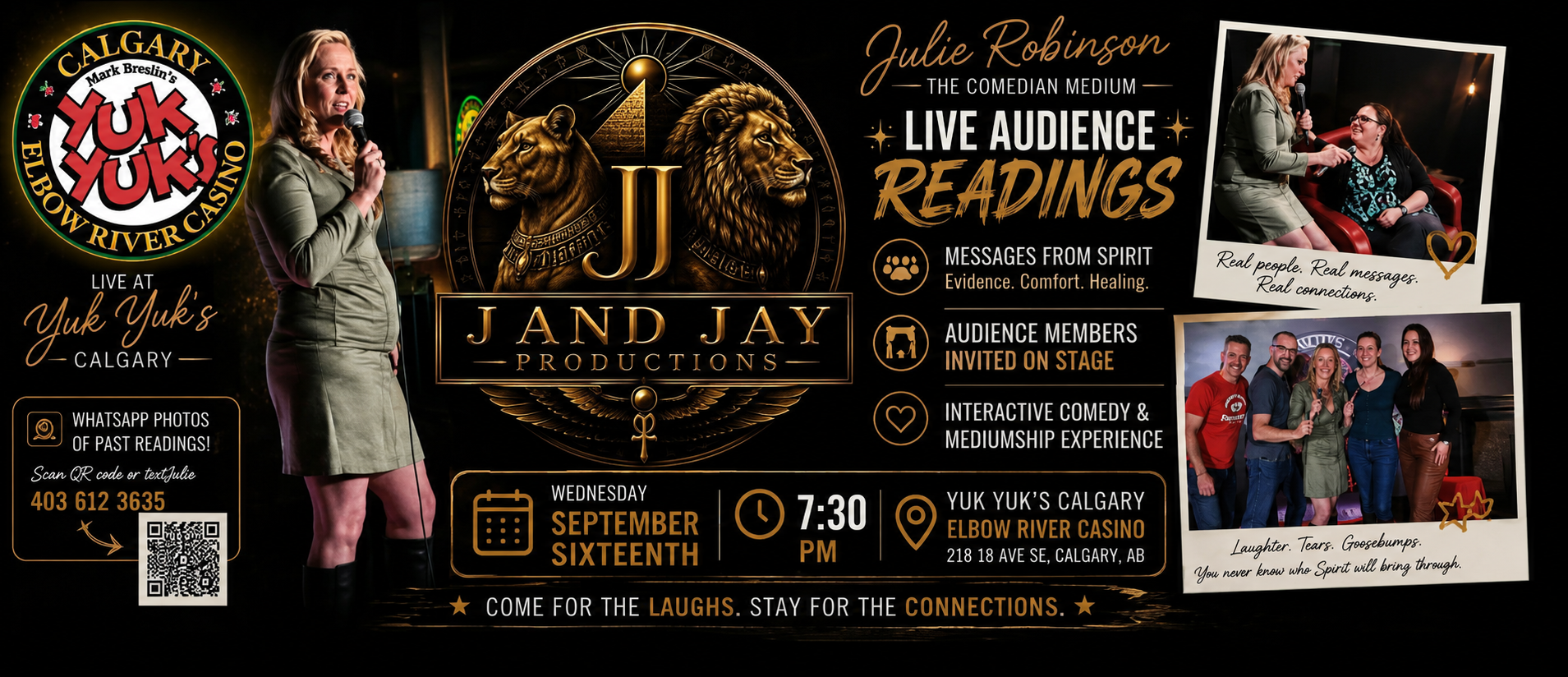 The Psychic Experience with Julie Spiritual Healer | September 16 at Yuk Yuk's