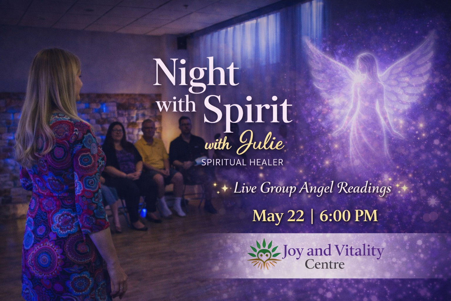 Night with Spirit at Joy and Vitality 6 pm