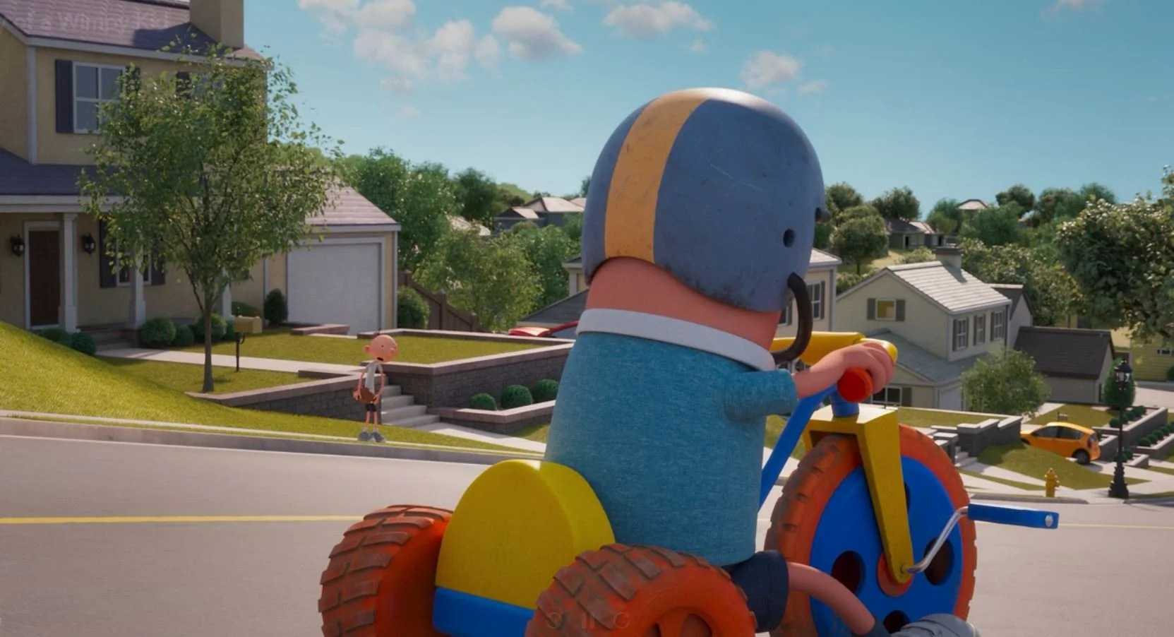 Set dressed the neighborhood as well as helped build the environment 