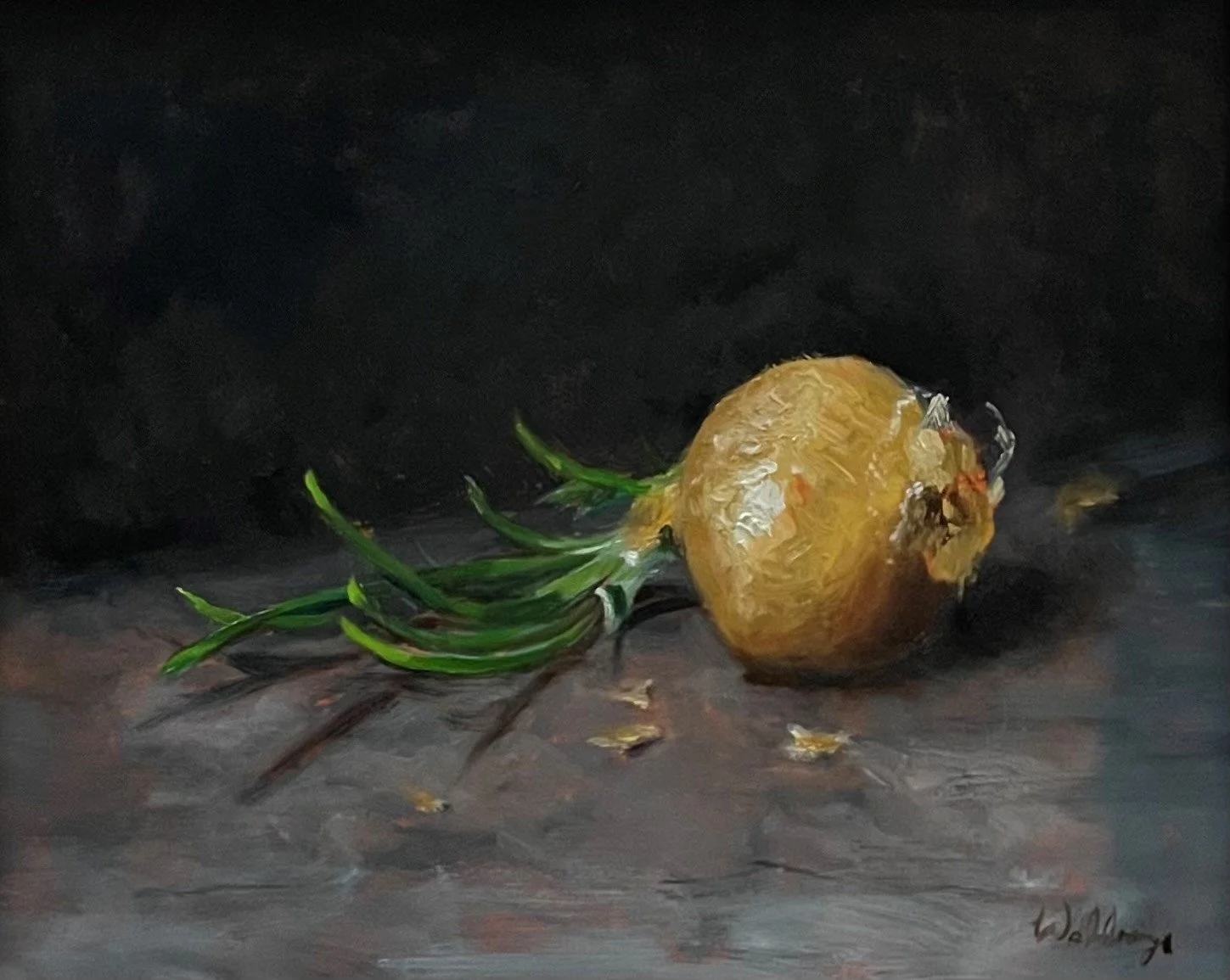 Onion, 2021. Oil on 8x10" panel. 