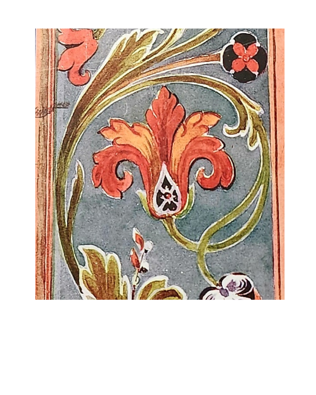 The Flowers of Rosemaling:  A Study of Tulips