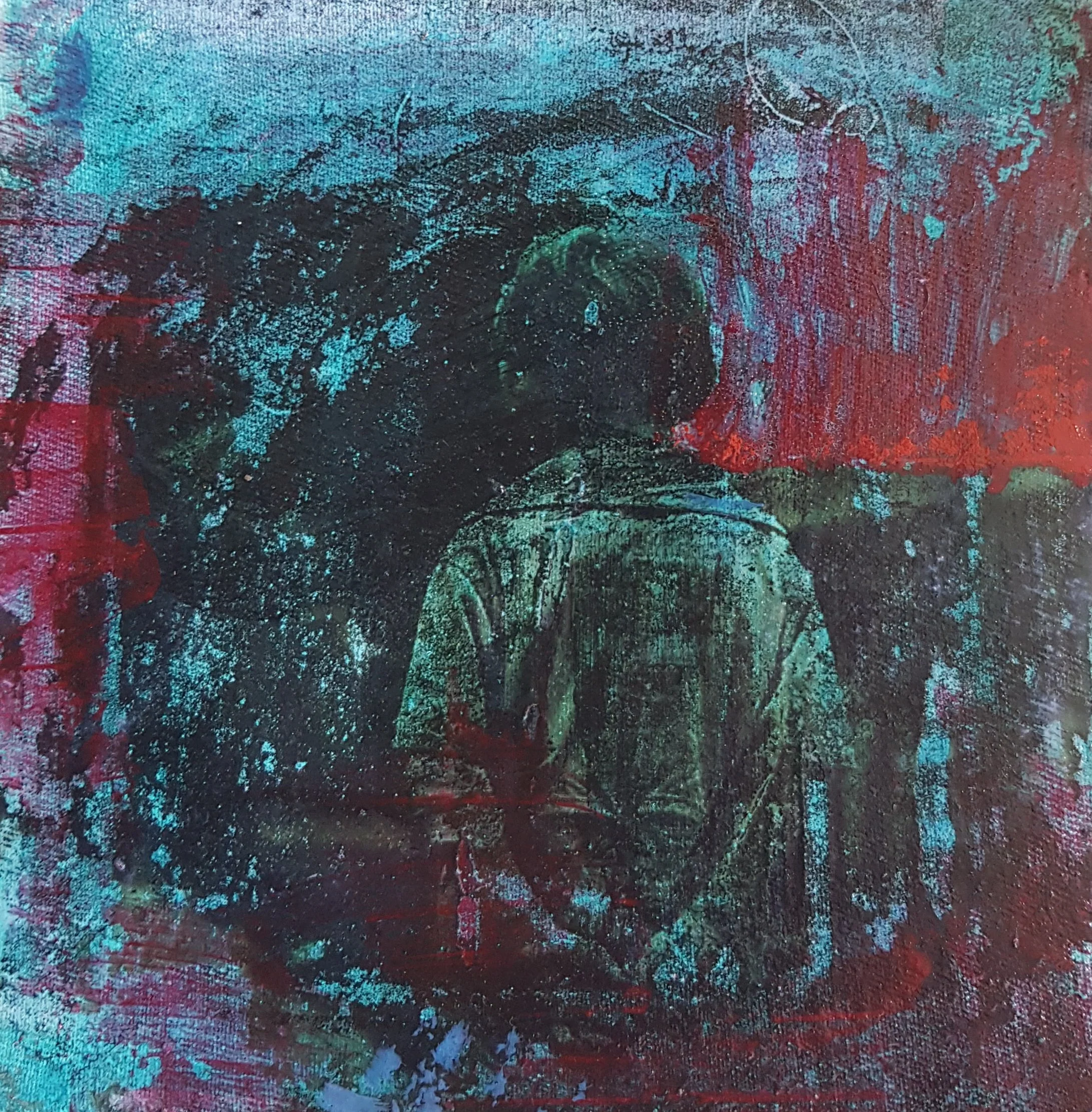 Estifanos solomon,a Disguise ,2025,Mixed.Med,20×20.jpg