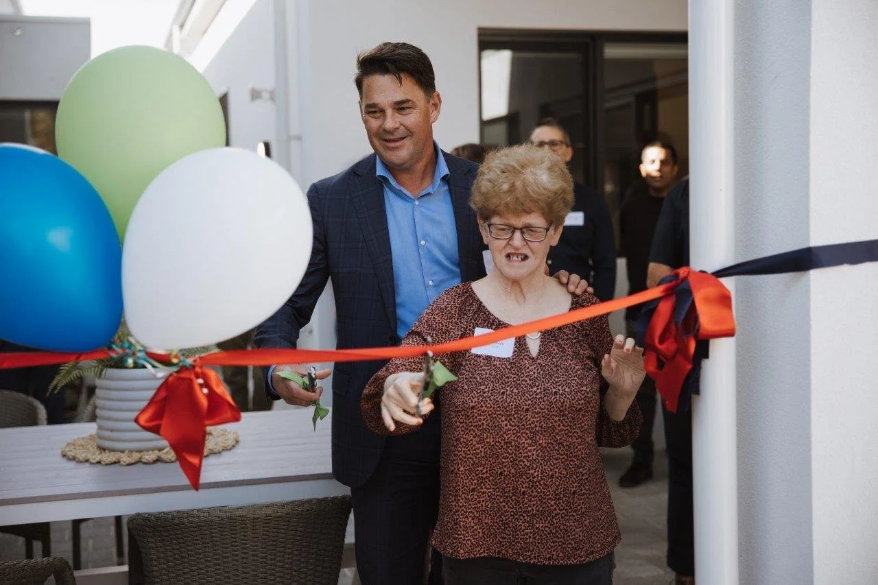Cutting of the ribbon at Foundation Housing's disability development in Bassedean