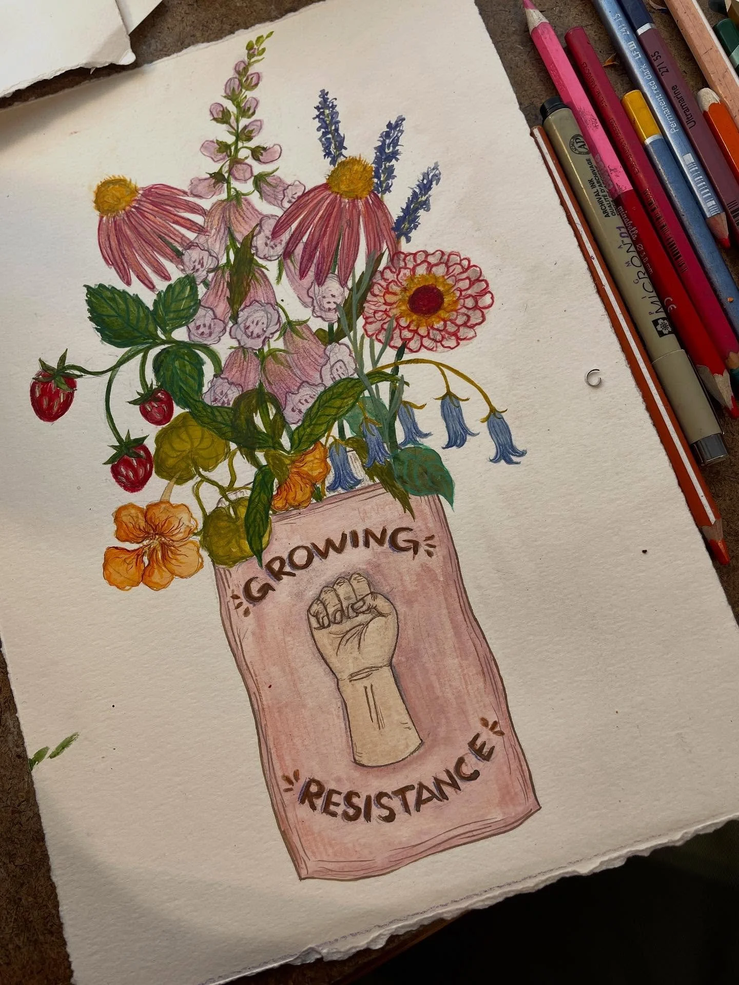 Seeds of resistance- one more sticker in the making or even a print?
.
.
.
#resistance #revolution #antifa #guerillagardening #pollinators