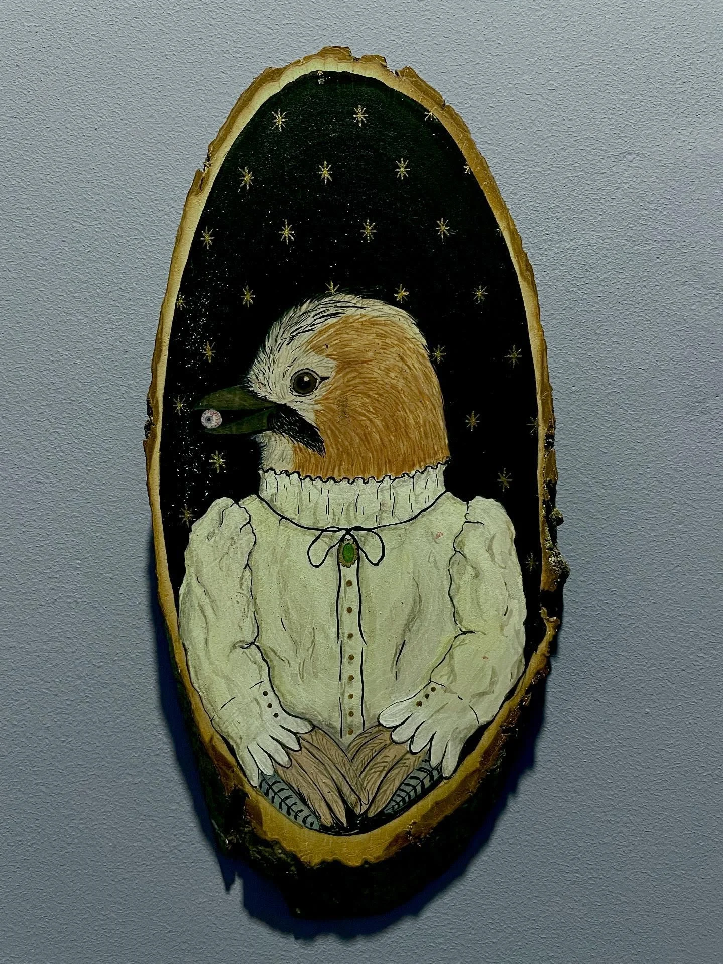 Having some fun with acrylics and this eye-catching (wink-wink) Jay
.
.
.
#jay #eurasianjay #wood #acrylic