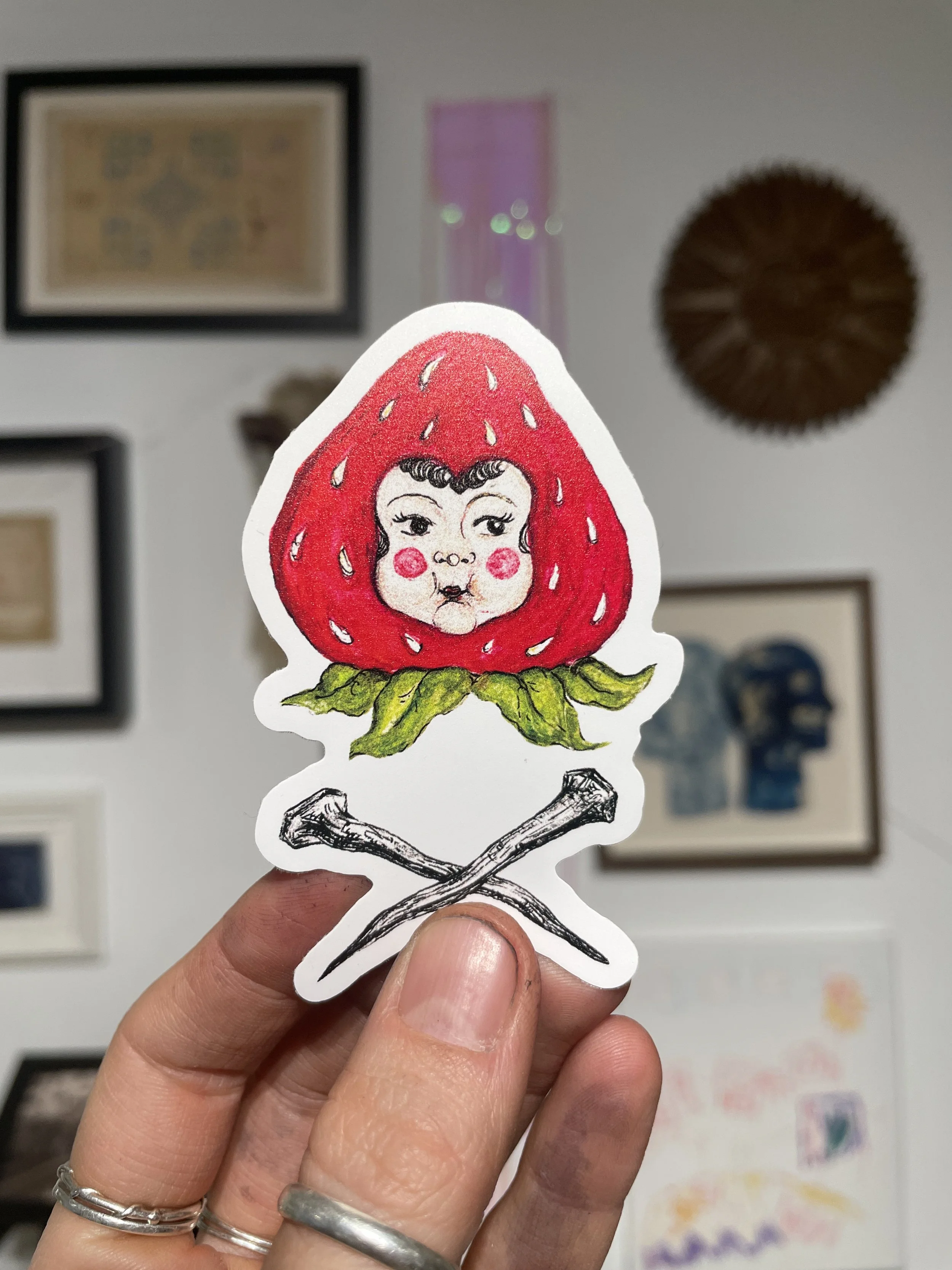 Strawberry Baby  Sticker