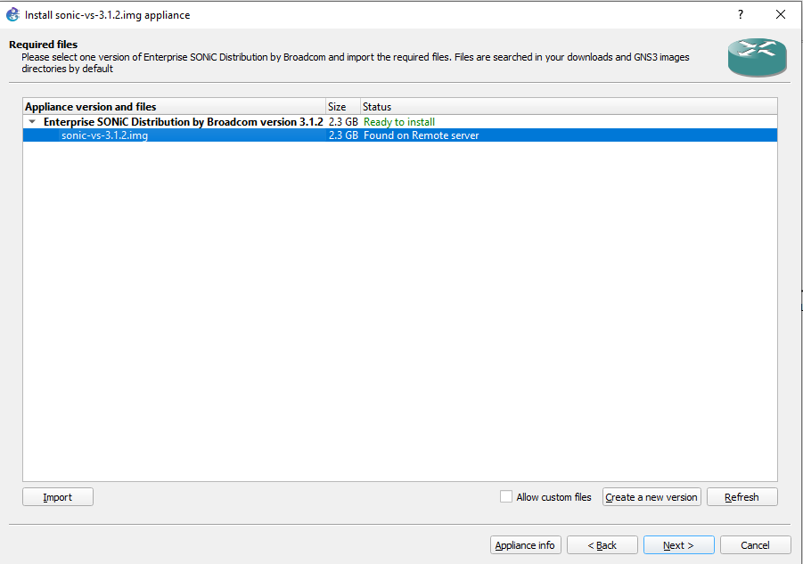 Setting up SONiC on GNS3 — Pine Networks
