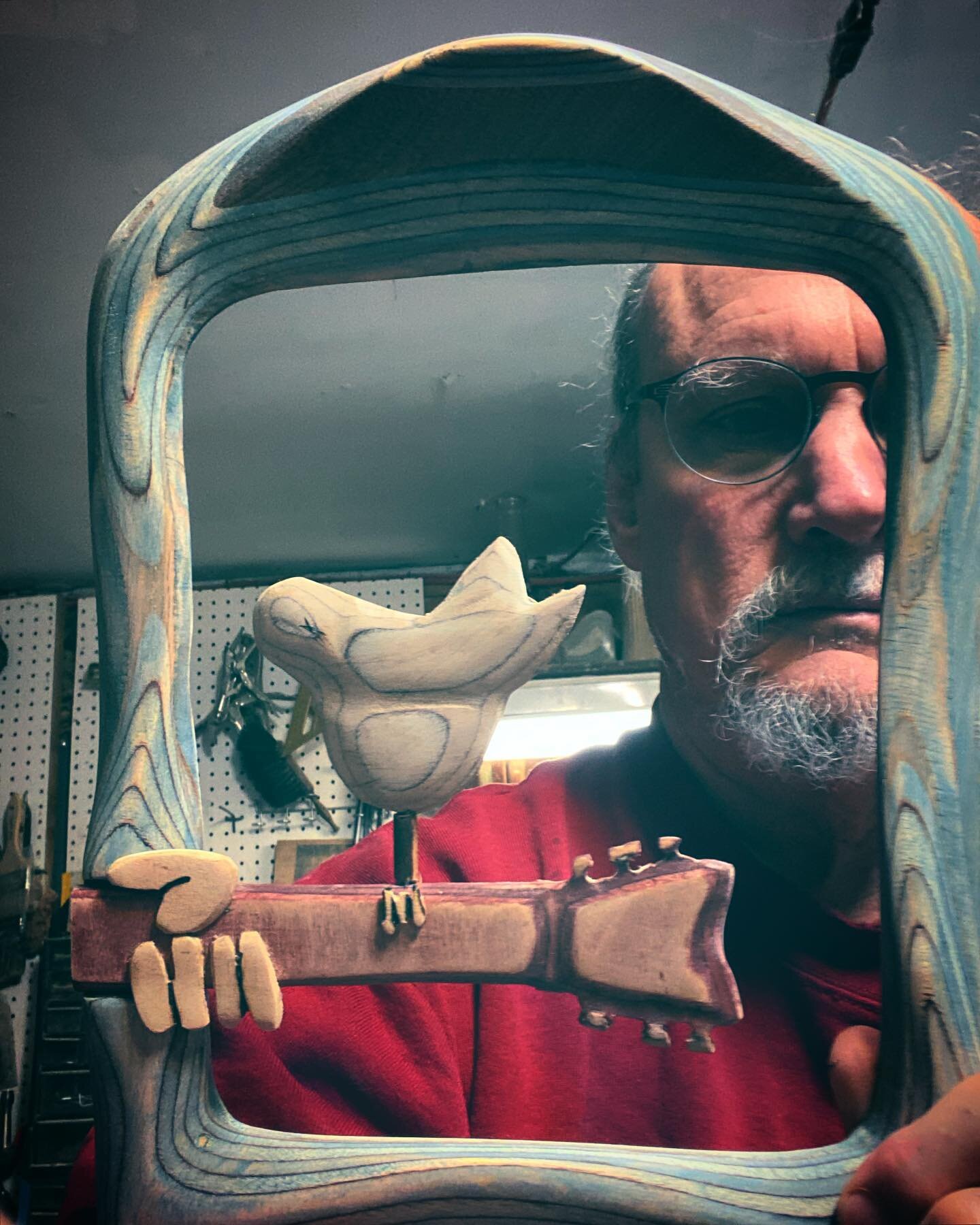 The 12 year anniversary of the Woodstock mirror&hellip;updated version.#roberthargrave  #plywoodsculpture