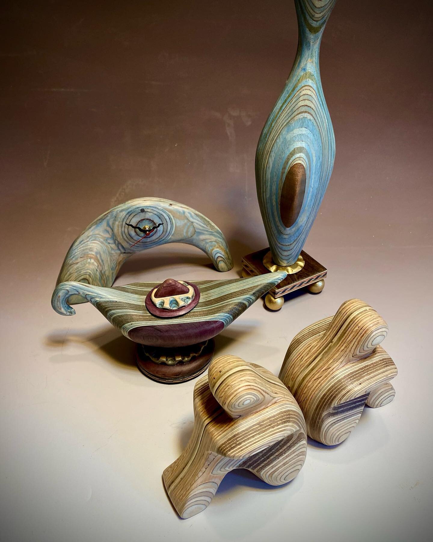 My offering for the Gathering of the Guild show this weekend May 6 at the Oregon convention center&hellip;. Available at the Guild of Oregon woodworkers booth.#plywoodsculpture #roberthargrave