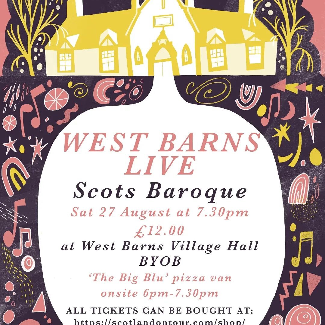 @scotsbaroque who are @aaronmarkmcg @luciacapellaro @laszlorozsa and @alextheorbo will be @westbarnshall for #westbarnslive with @scotland_on_tour on Sat 27 Aug. Tickets https://scotlandontour.com/venue/west-barns-village-hall/