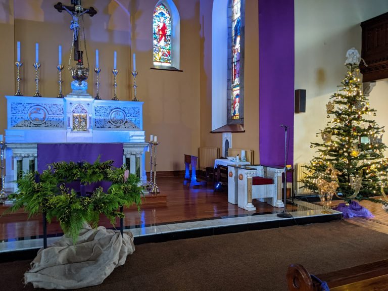 The altar for the last week of advent