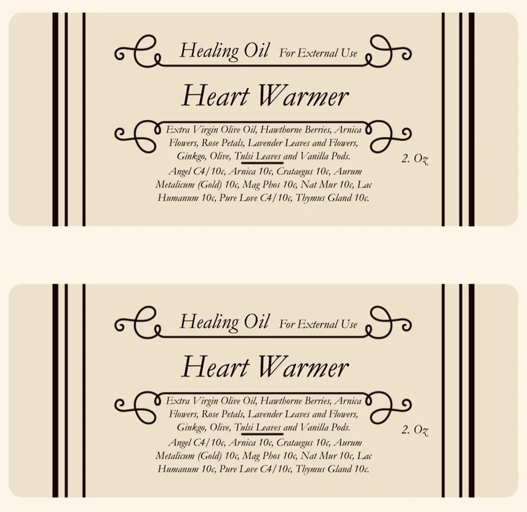 Heart Warmer Healing Oil
