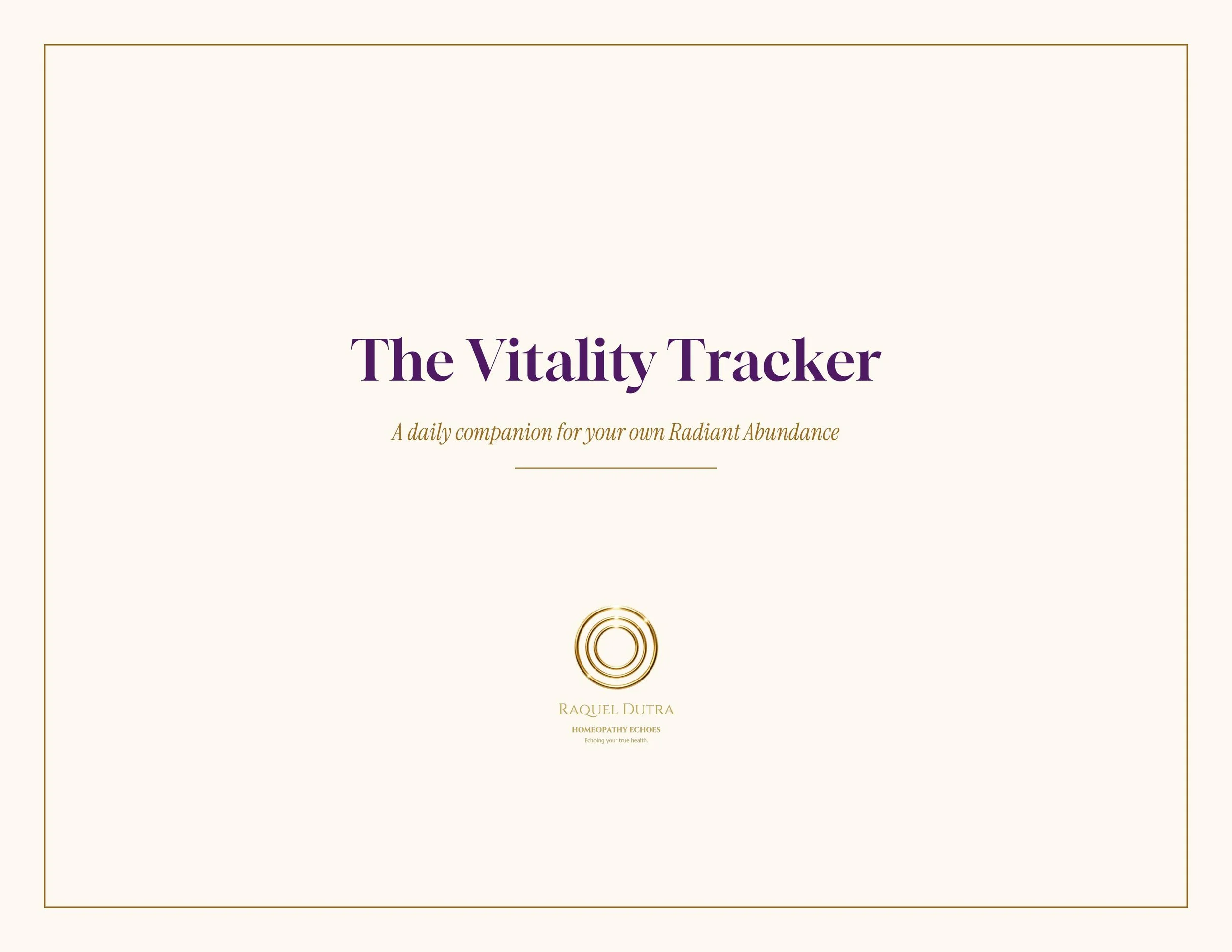 The Vitality Tracker