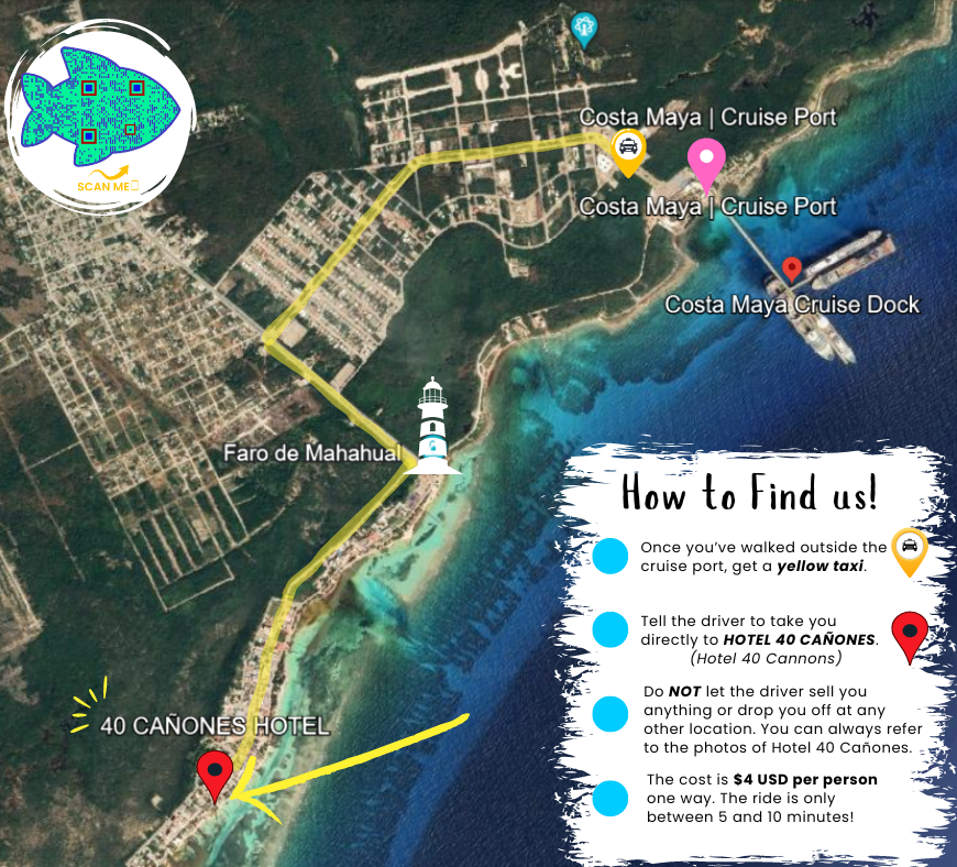 Map to Hotel 40 Cañones.png