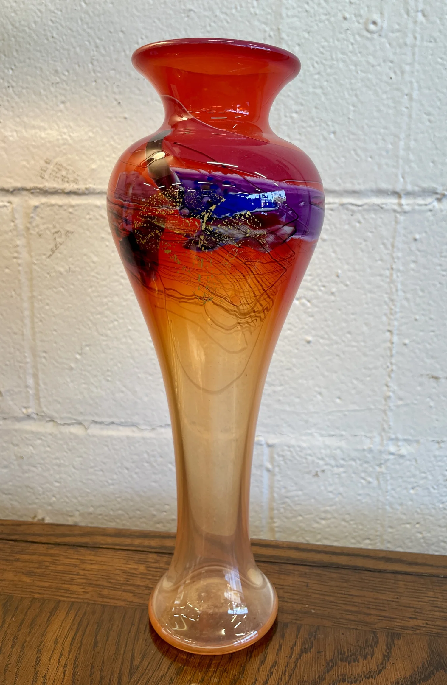 Vivid Orange Vase