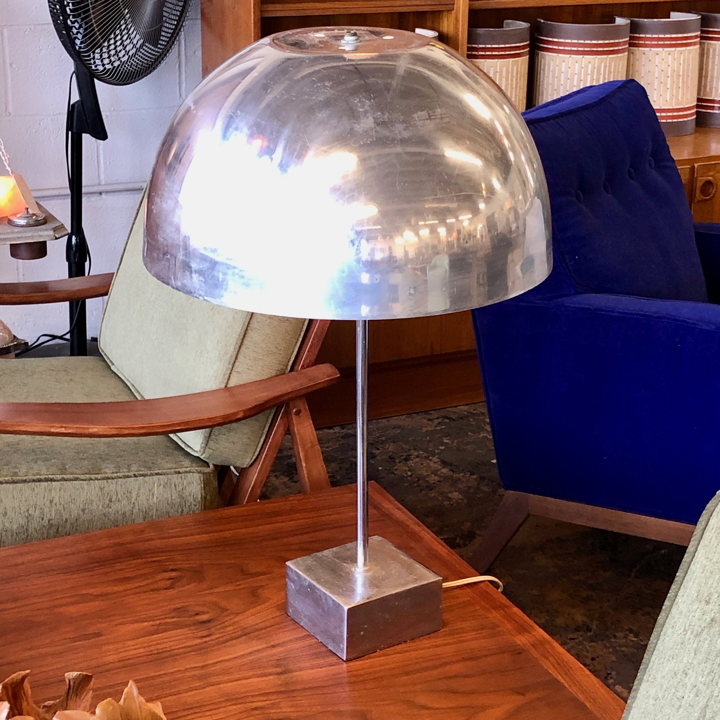 Chrome Table Lamp by Paul Mayen