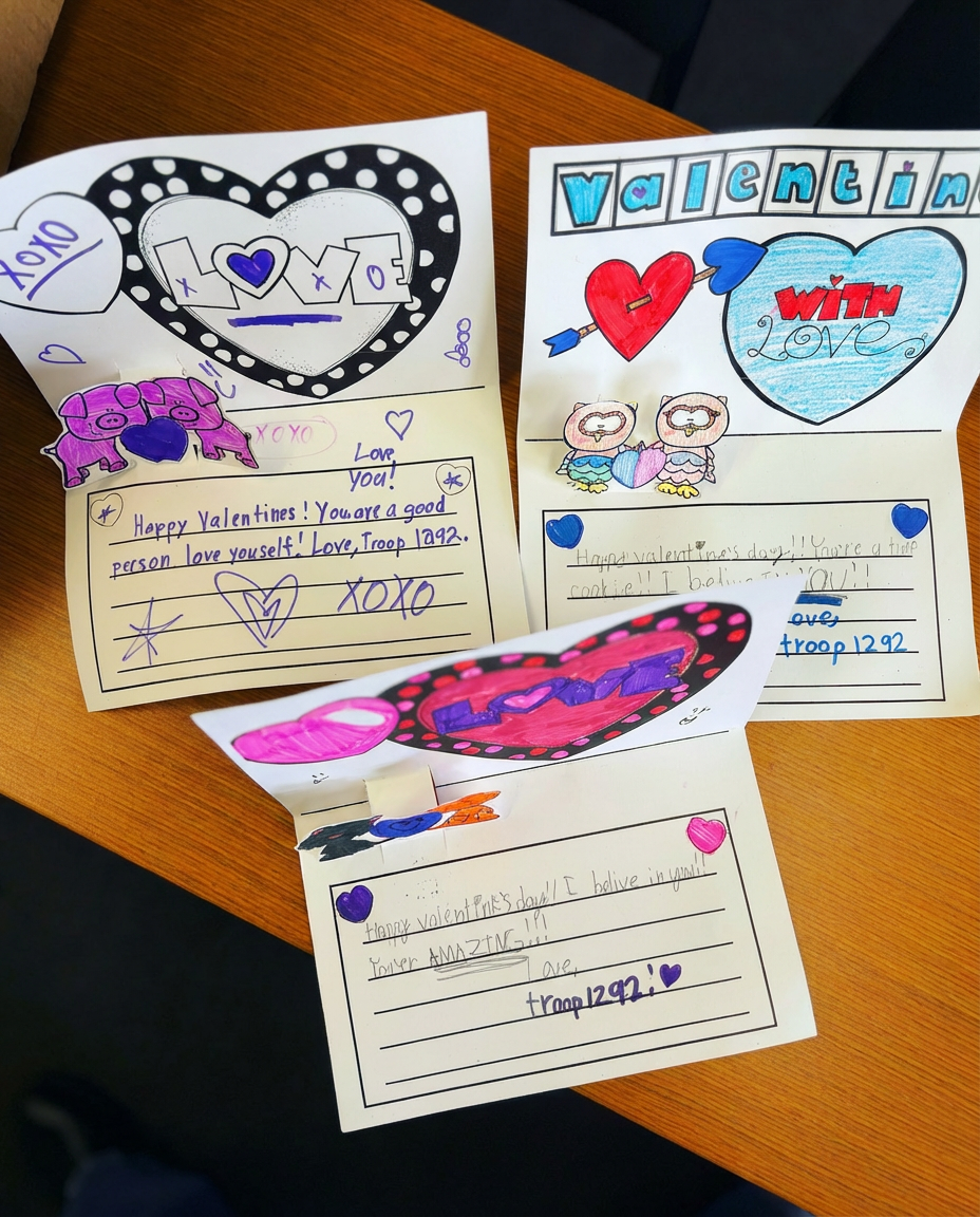 Thank You - Troop 1292 Valentine’s Care Bags