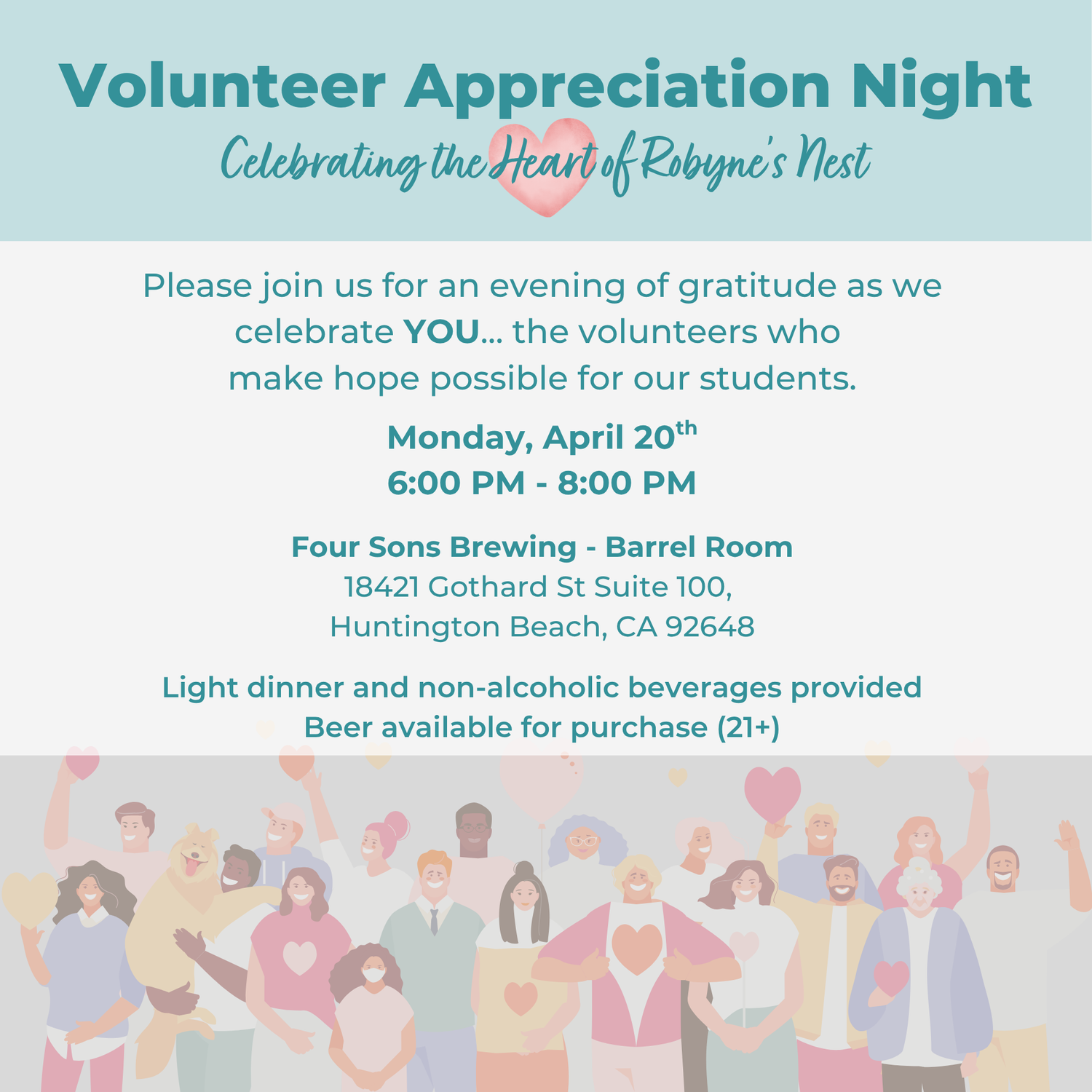 Robyne's Nest — Volunteer Appreciation April 2026
