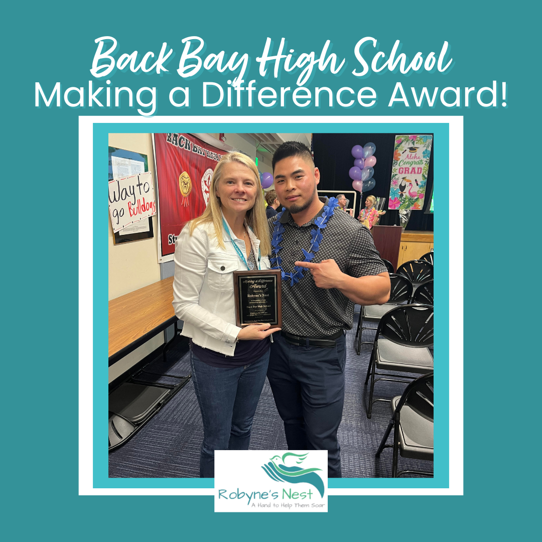 Back Bay High School Making a Difference Award — Robyne's Nest