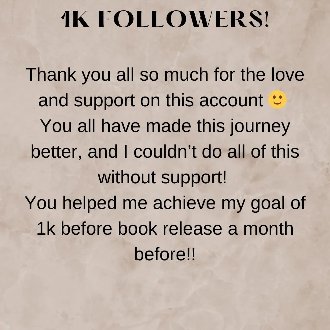 Thank YOU!!! I reached my goal of 1k followers before the release of my debut novel Failed Extinction: Death of a System! But more important than followers, I have made a lot of great connections on here, and talked to some genuine people. I really l