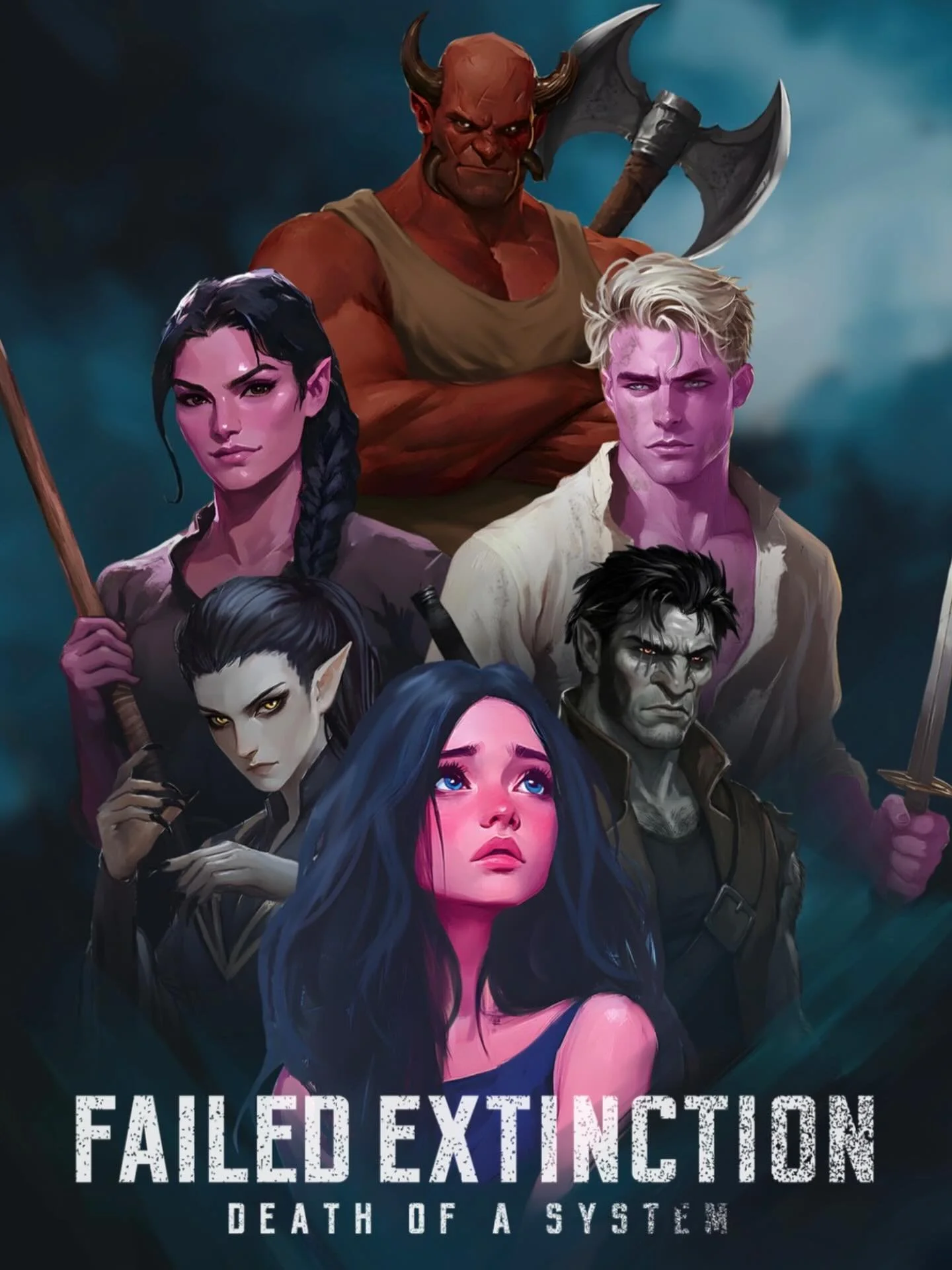 Reminder!! In 3 DAYS you can join these characters (and more) in a completely unique scifi fantasy adventure by reading Failed Extinction: Death of a System! Coming out March 13th!!! Hope you enjoy!! 😊 #failedextinction #author #bookstagram #writing