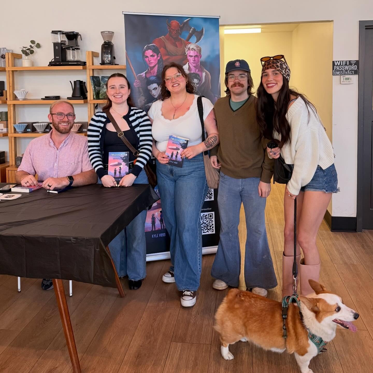One of the coolest experiences at my book signing was having a group come in to make my book the center of their book club!! That&rsquo;s a dream check mark! ✅ some really good interactions at another wonderful event! 
Ps. Yes I look beat red because