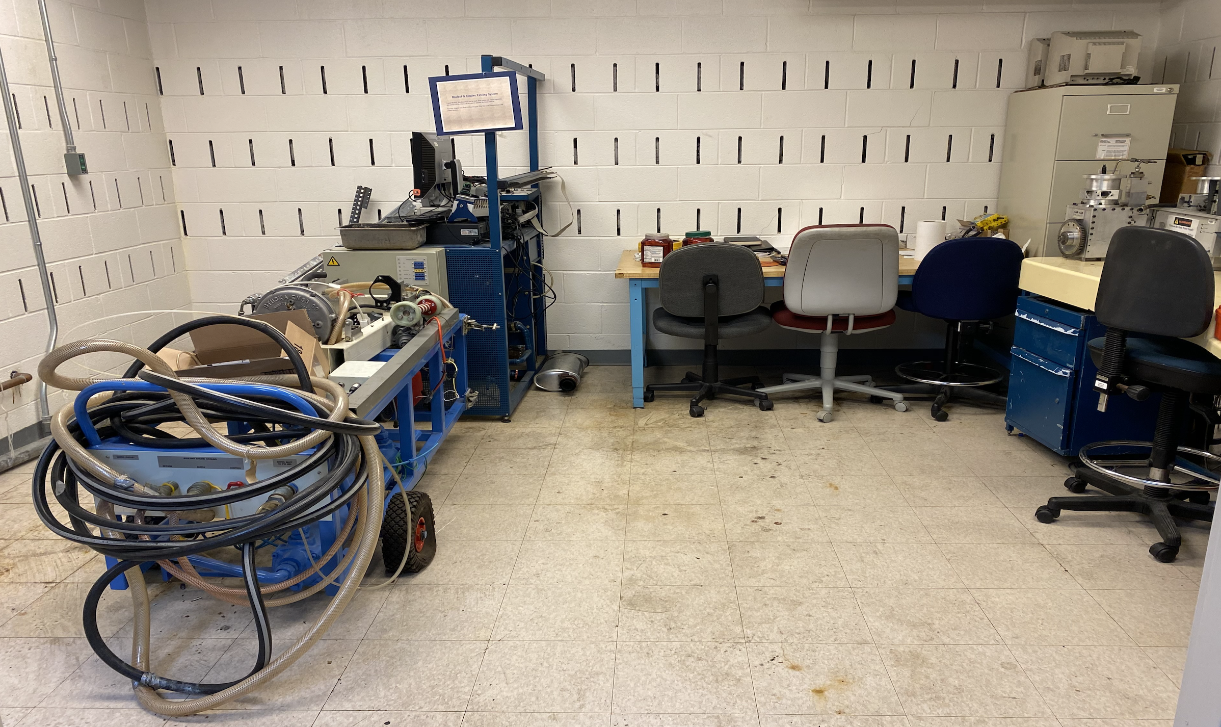 Engine testing laboratory
