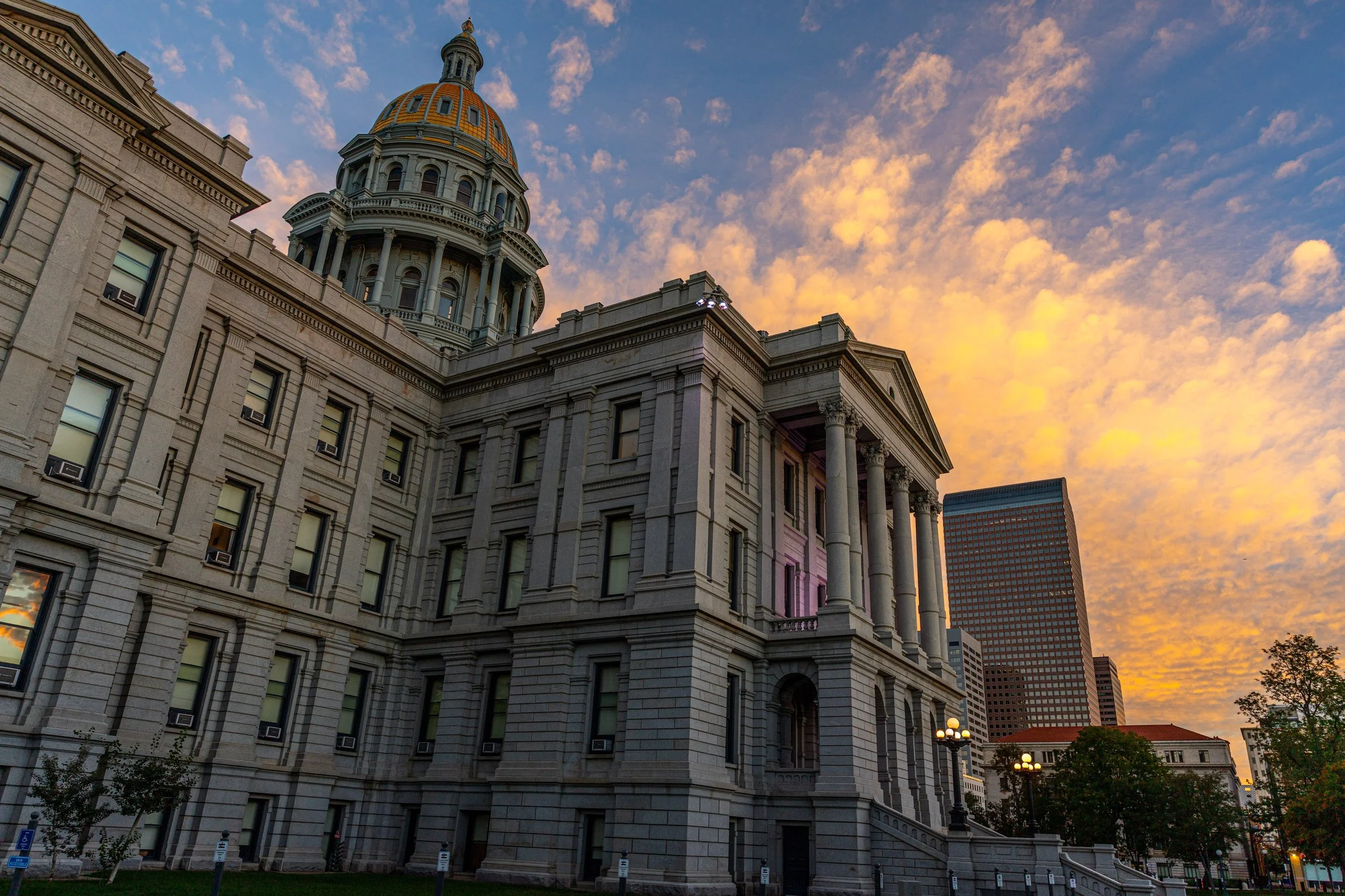 I have a long term goal to photograph every state capitol. Two weeks back, I had the chance to check Colorado (number 7) off the list. I woke up around 6 AM, enjoyed a brisk scooter ride through downtown, and was met with an incredible sunrise when I