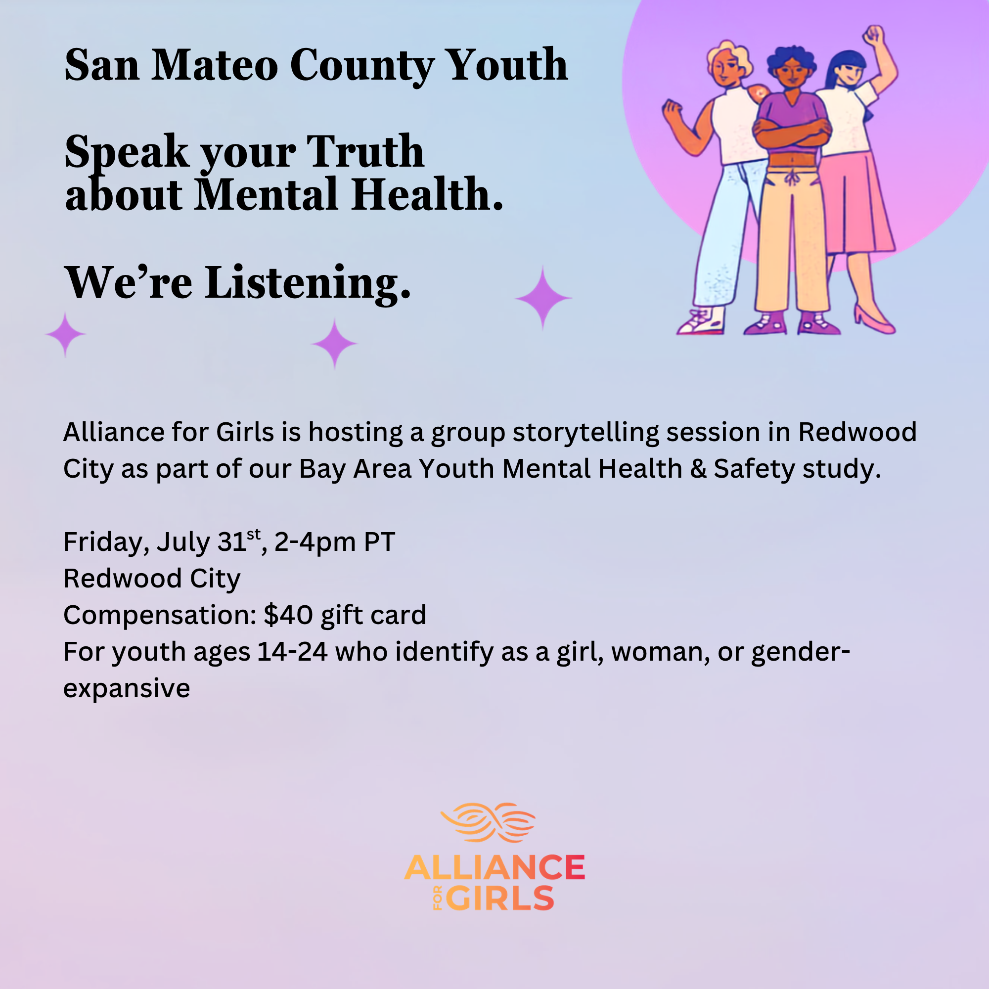 Group Storytelling Session for San Mateo County Youth