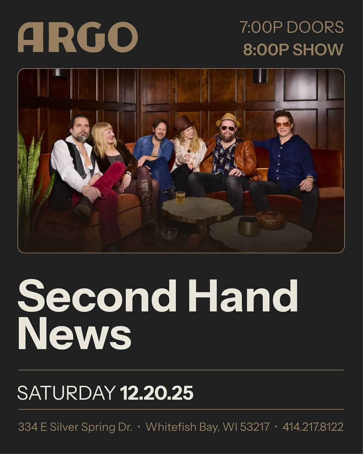 The Argo // 12.20.25 // 8:00PM

✨ JUST ANNOUNCED ✨ 
🎫 Ticket link in our bio ⬆️ 

Join us for an unforgettable night of Fleetwood Mac&rsquo;s greatest hits and some deeper cuts we know you&rsquo;ll love! Grab your tickets now, before they&rsquo;re g