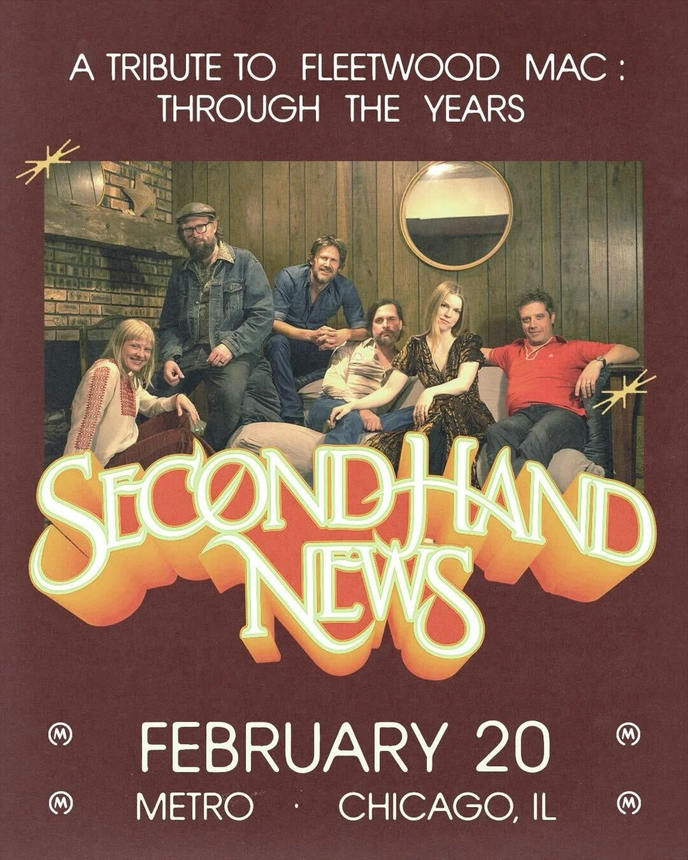 JUST ANNOUNCED

Metro // 2.20.2026 

✨A Tribute to Fleetwood Mac: Through the Years✨ 

🔒 Exclusive fan pre-sale - Thursday, 12.4
🎫 Tickets on-sale - Friday, 12.5

.
.
.

#secondhandnews #metrochicago #fleetwoodmac #rock #livemusic #fleetwoodmacrumo