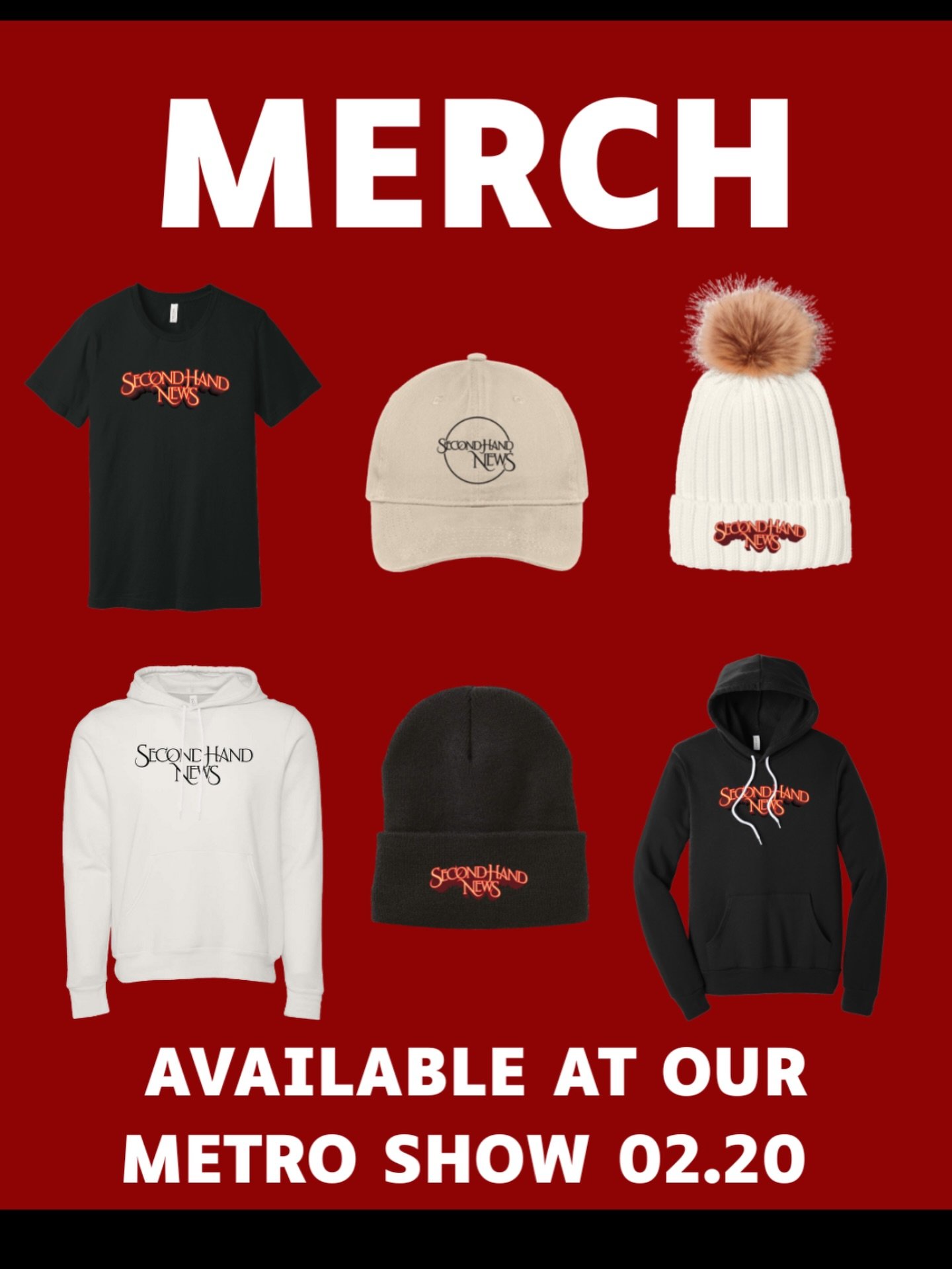 ✨Rep your favorite Fleetwood Mac Tribute band! ✨

You can pick up what is listed above and more at our table at The Metro! 

Make sure you tag us in photos if you wear our merchandise! We love to see our fans wearing our name 🤭❤️