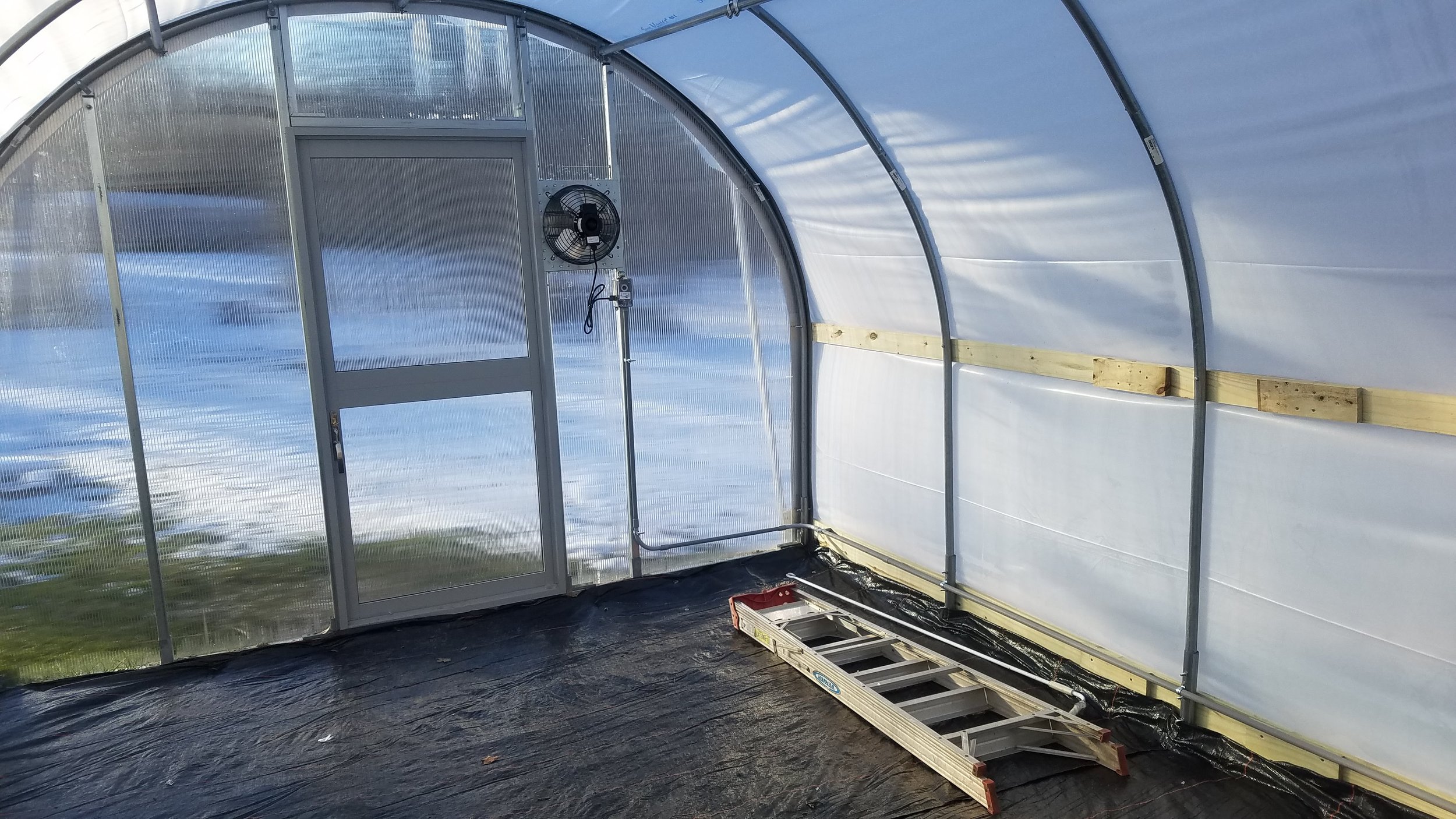 Greenhouse just about finished. Electric power added!
