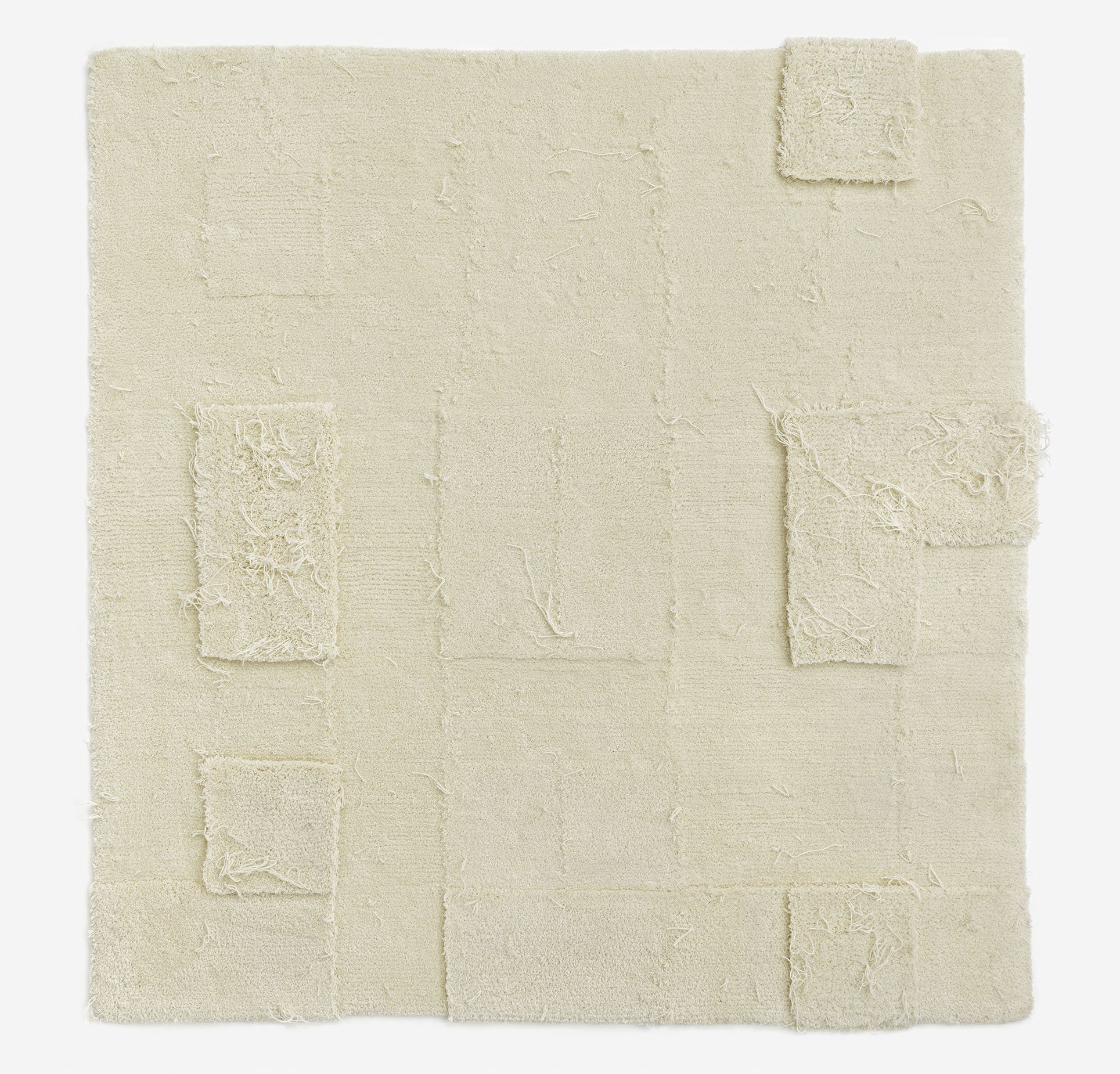 QARPET VIII, handmade rug, sheep wool, 200 x 200 cm, 2024
