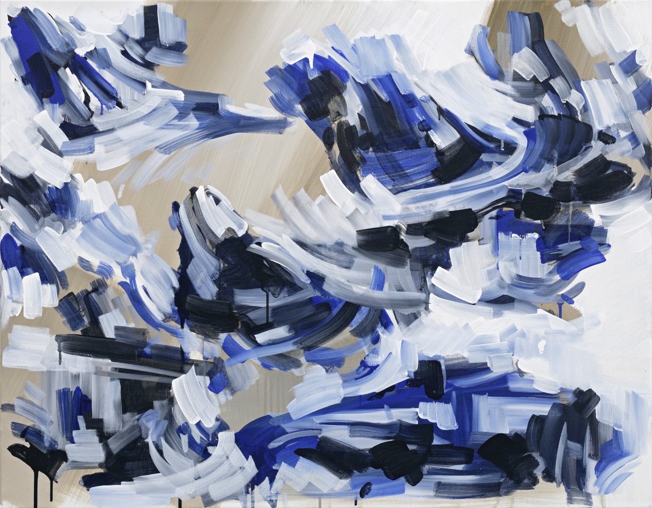 Untitled, Acrylic on Canvas, 70 x 90, 2017