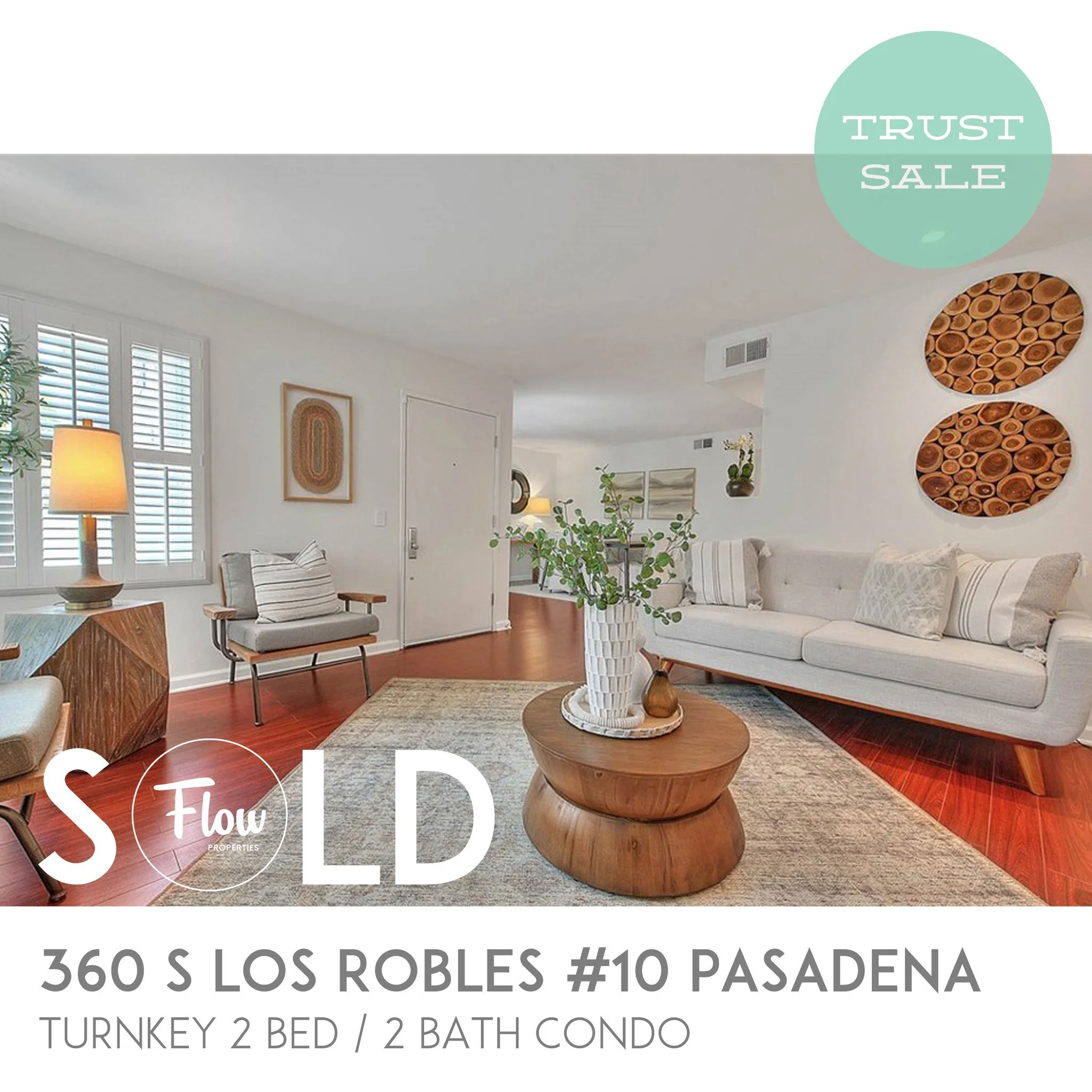 SOLD: 360 S. Los Robles #10 in Pasadena! Congrats to the buyers Kathy &amp; Summer on a successful 1031 exchange, and the seller on a successful sale. Thank you @douglasleerealestate on a smooth experience.

Buyer Representation: Adam Kawasawa - Flow