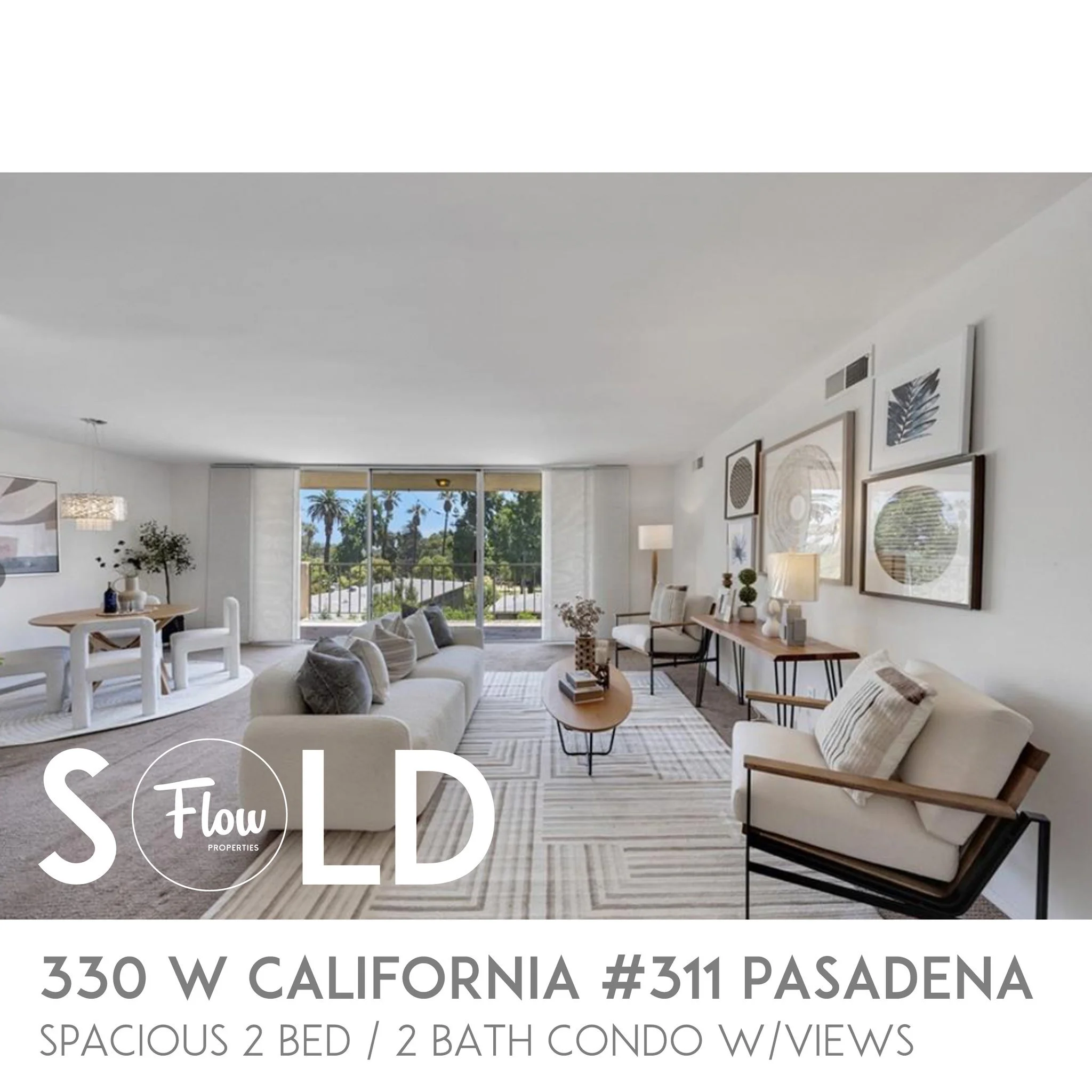 Congrats to Kathy on her new condo! 330 W. California Blvd #311 Pasadena. It was a pleasure helping her with a 1031 earlier this year, and now the relocation of her primary residence from Salt Lake City to Pasadena. A spacious turn-key condo with vie