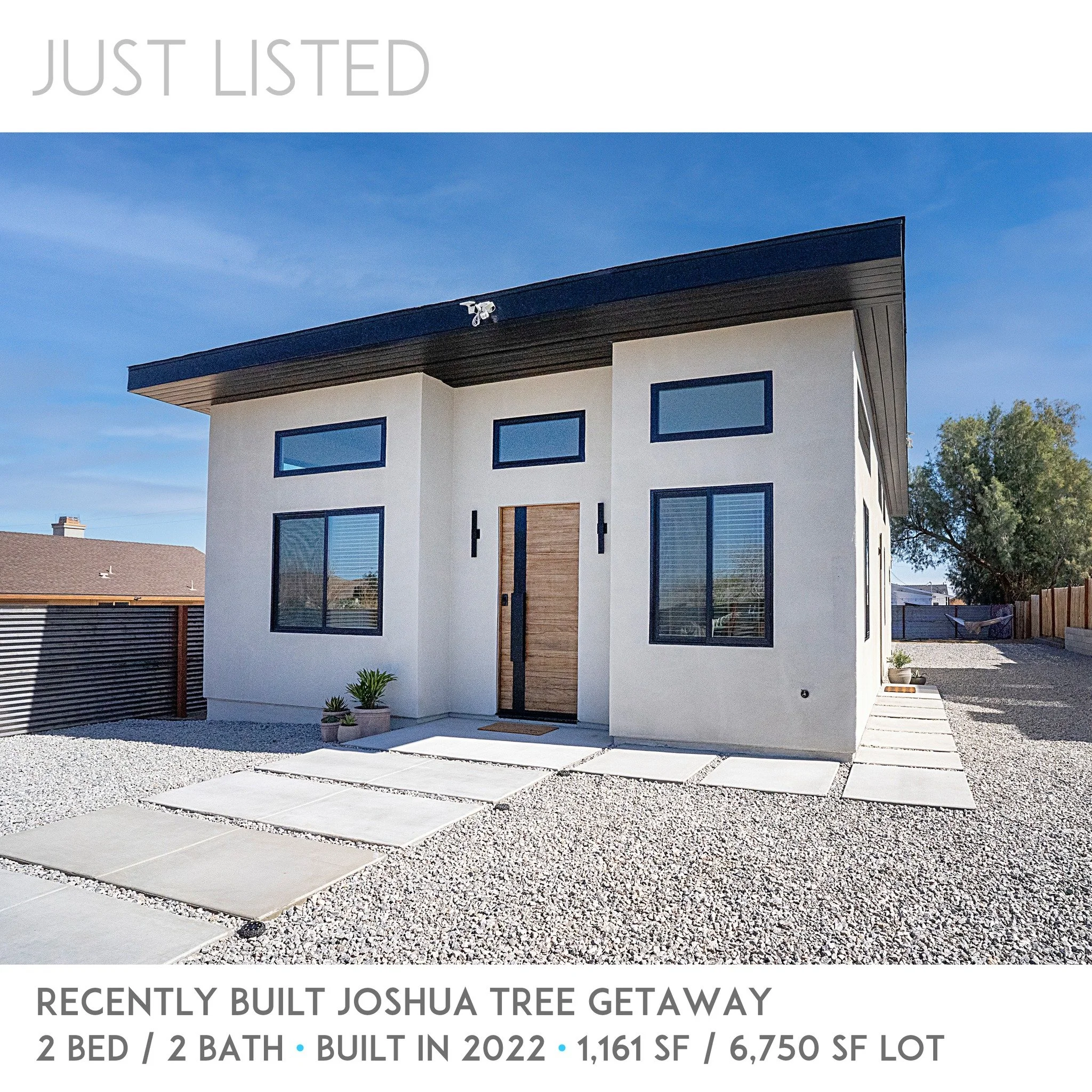 JUST LISTED: 62009 Mountain View Circle in Joshua Tree. $599,888. Built in 2022, 2 Bedroom / 2 Bath Getaway with Views of Coyote Hole. Just blocks away from the JT Village and Park Blvd. Fully furnished and ready to move in.

Listed By: 
Adam Kawasaw